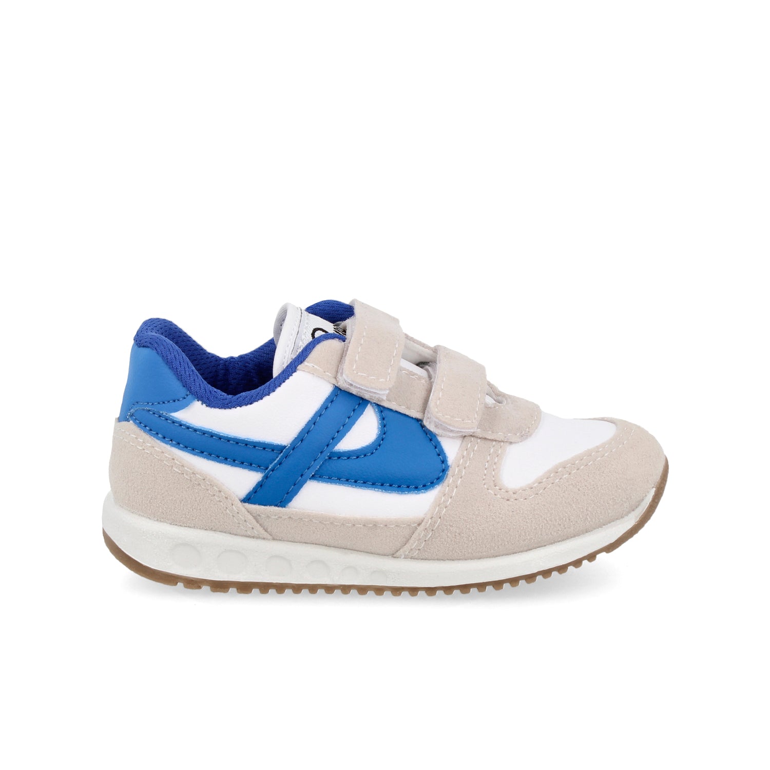Tenis Urbano Panam color Blanco Con Azul para Niño