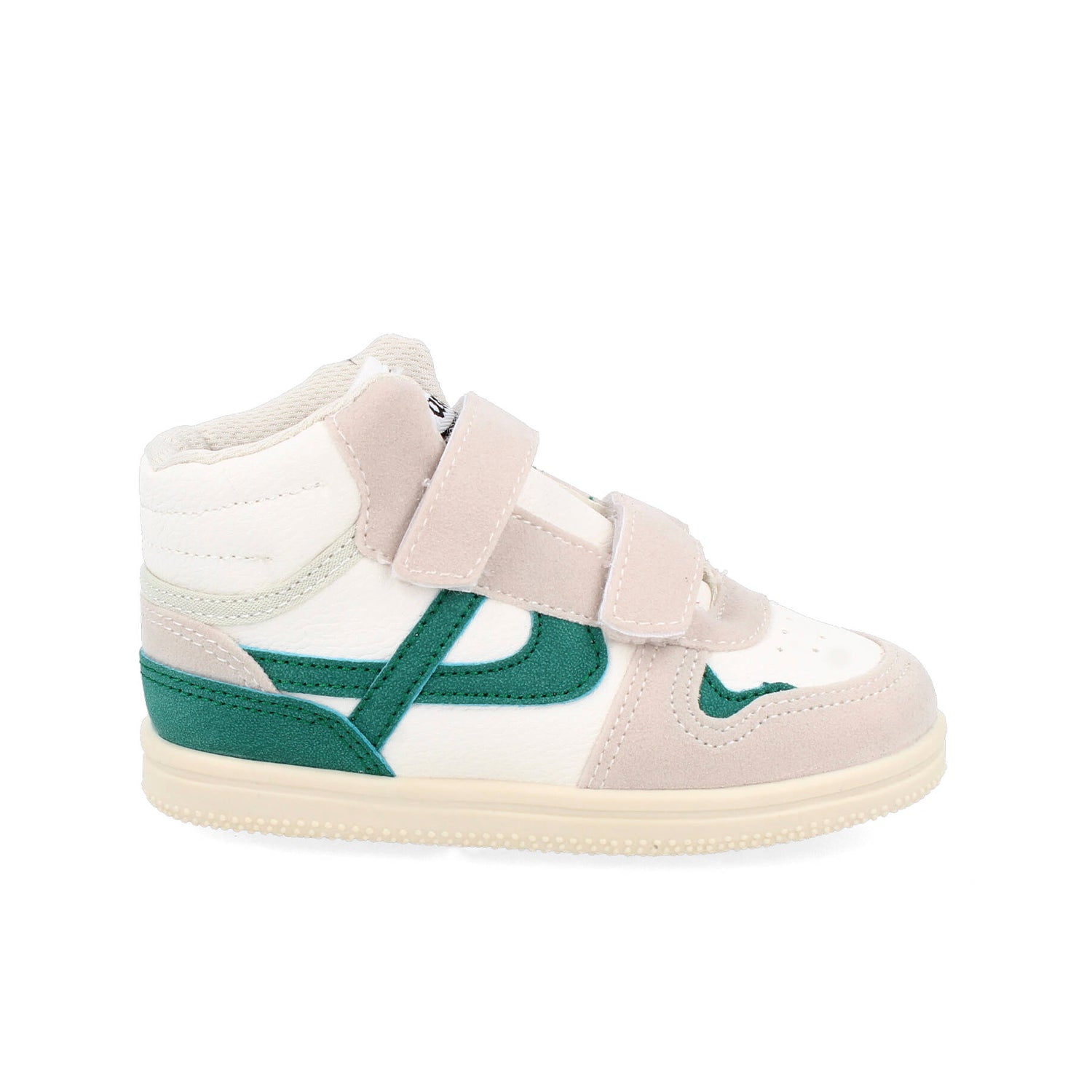 Tenis Urbano Panam color Marfil Con Verde para Niño