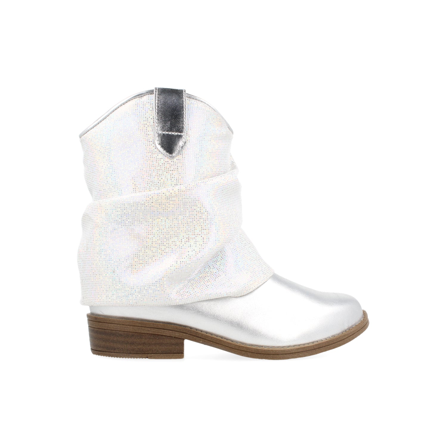 Botin Vaquera Vavito color Plata para Junior Niña