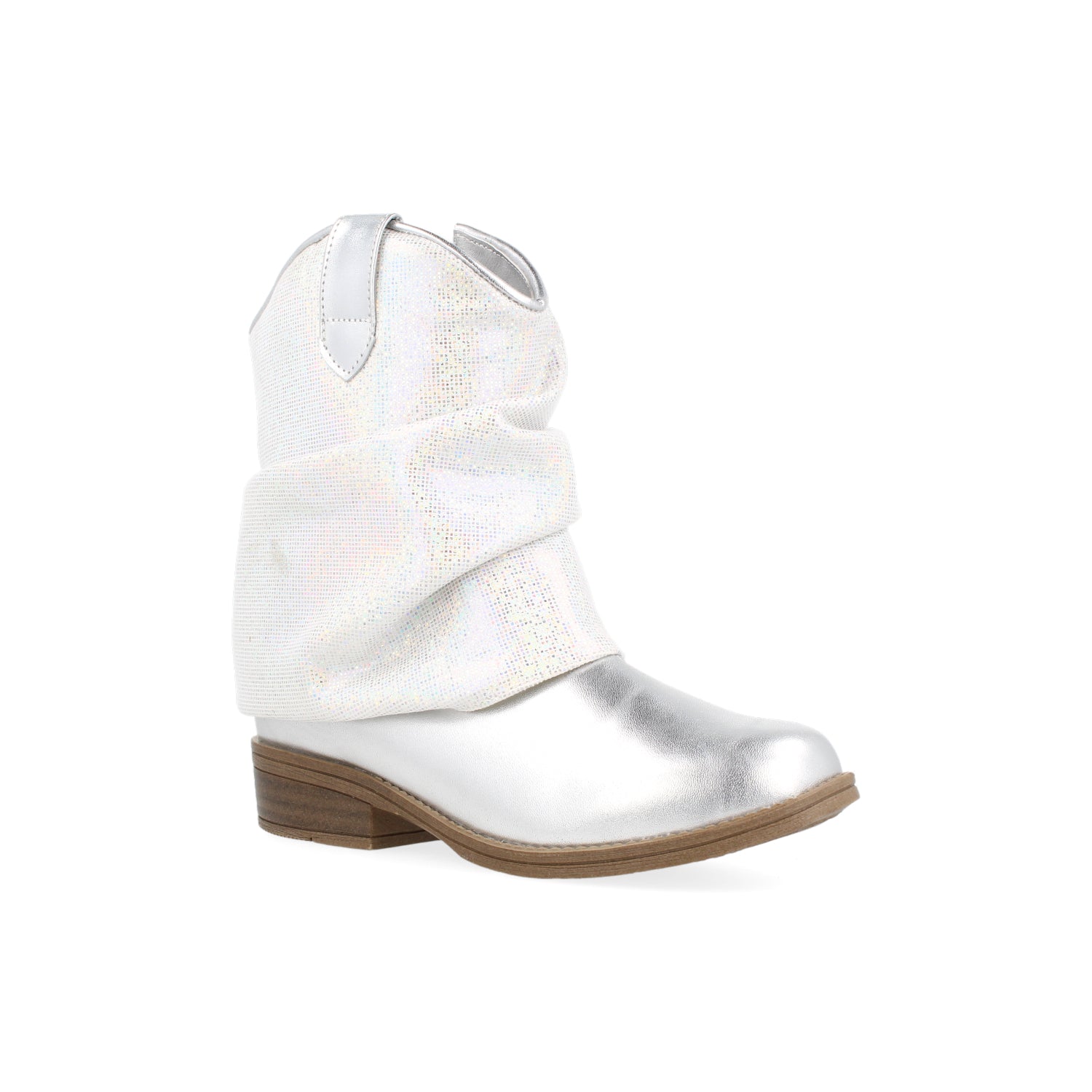 Botin Vaquera Vavito color Plata para Junior Niña