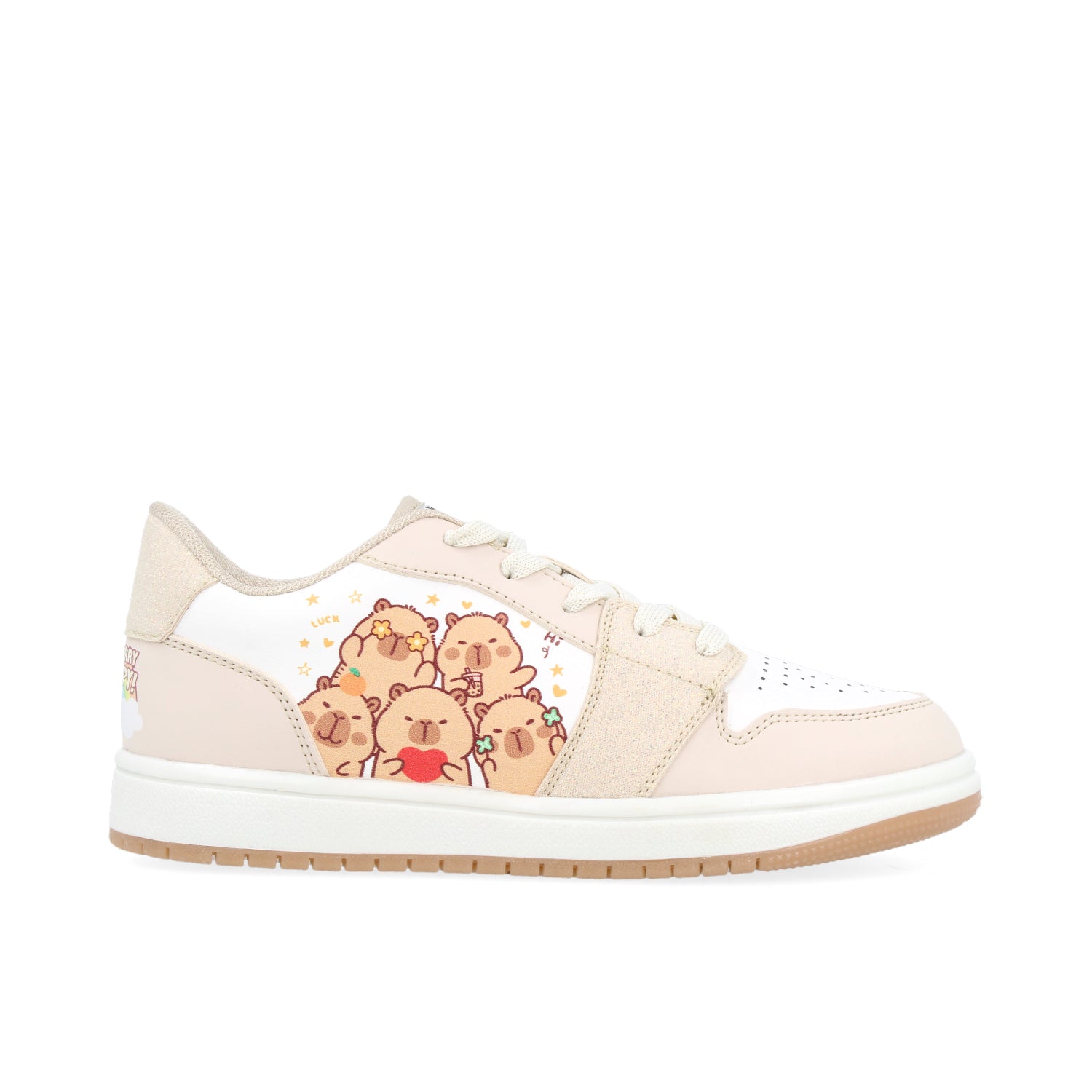 Tenis Urbano Vavito color Blanco para Niña con estampado de Capibara