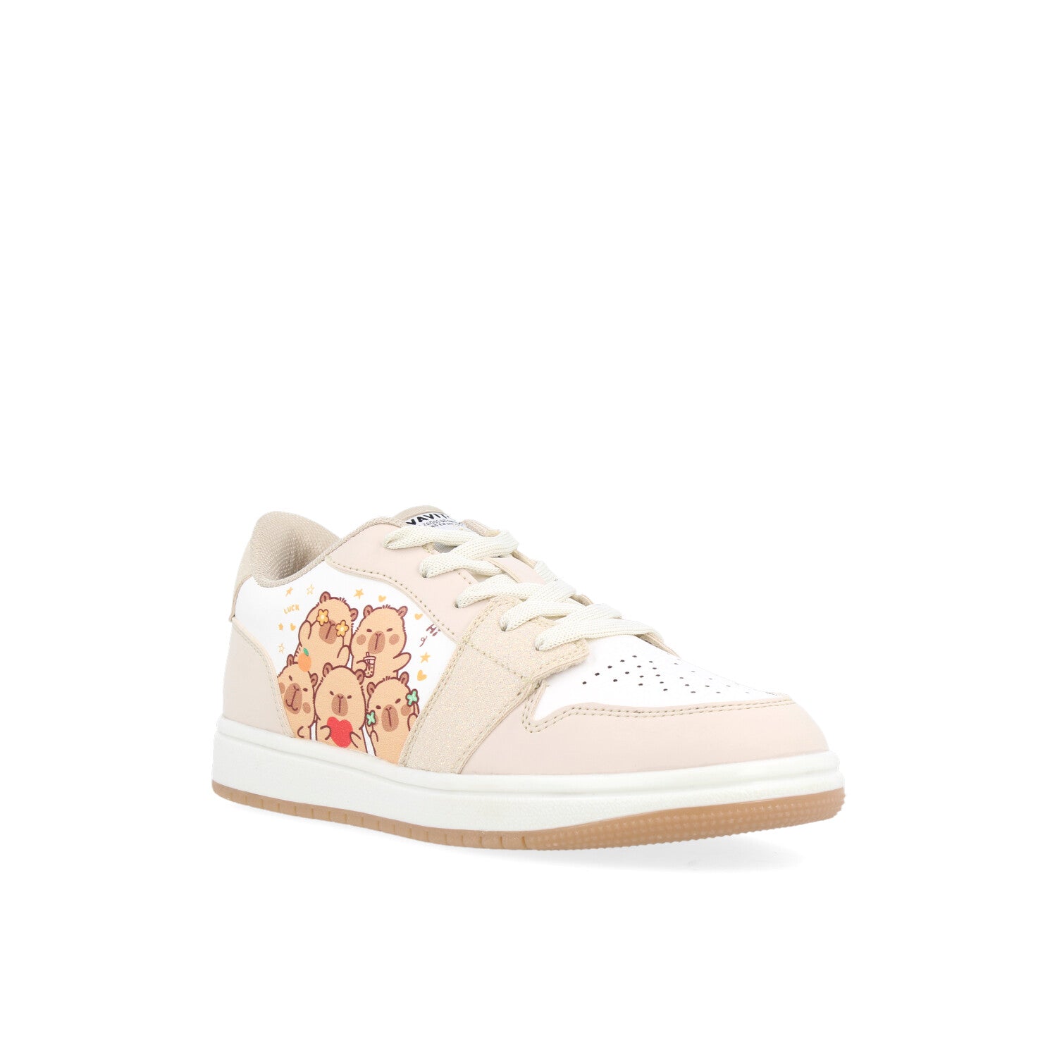 Tenis Urbano Vavito color Blanco para Niña con estampado de Capibara