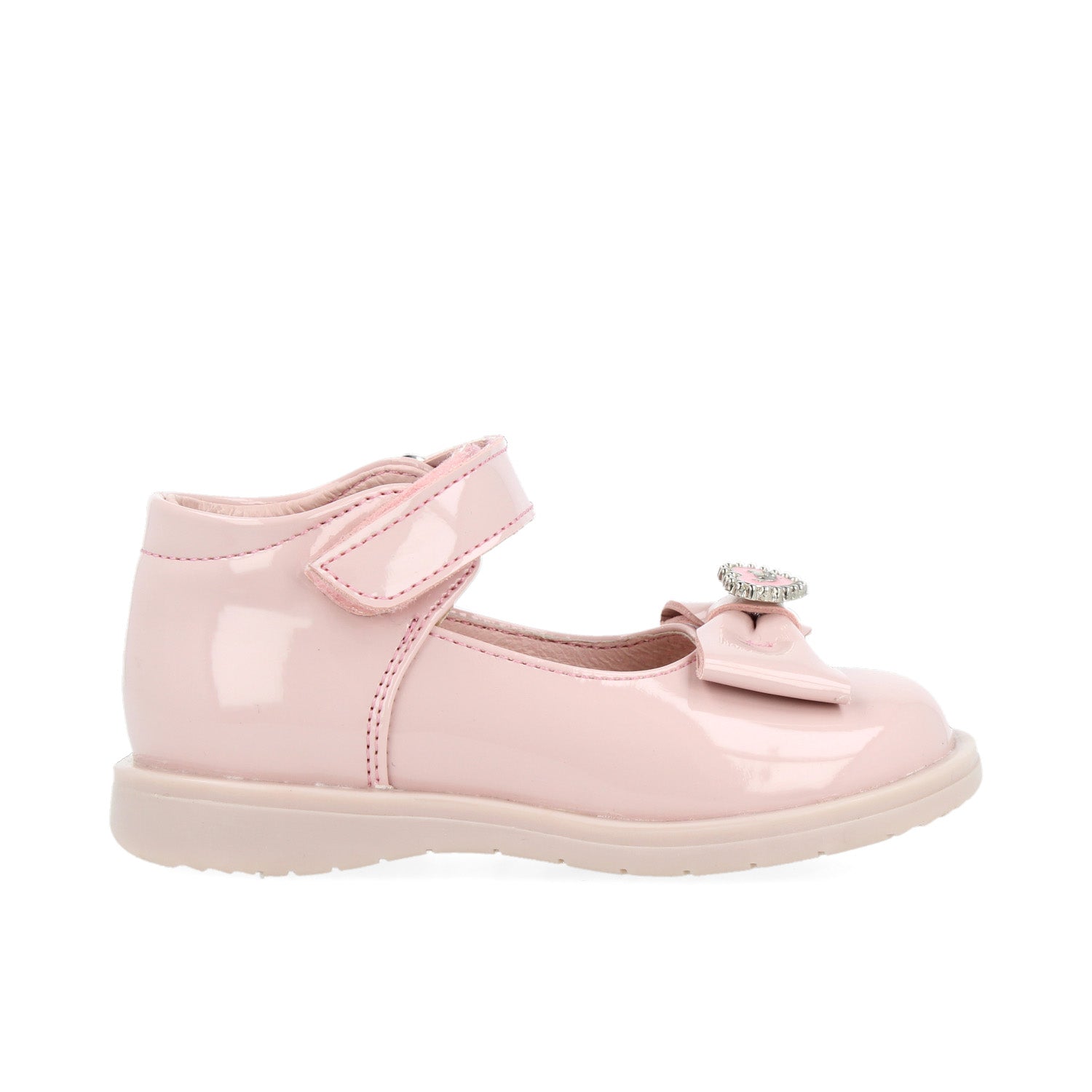Zapato Casual Vavito color Maquillaje para Niña con detalle de Moño