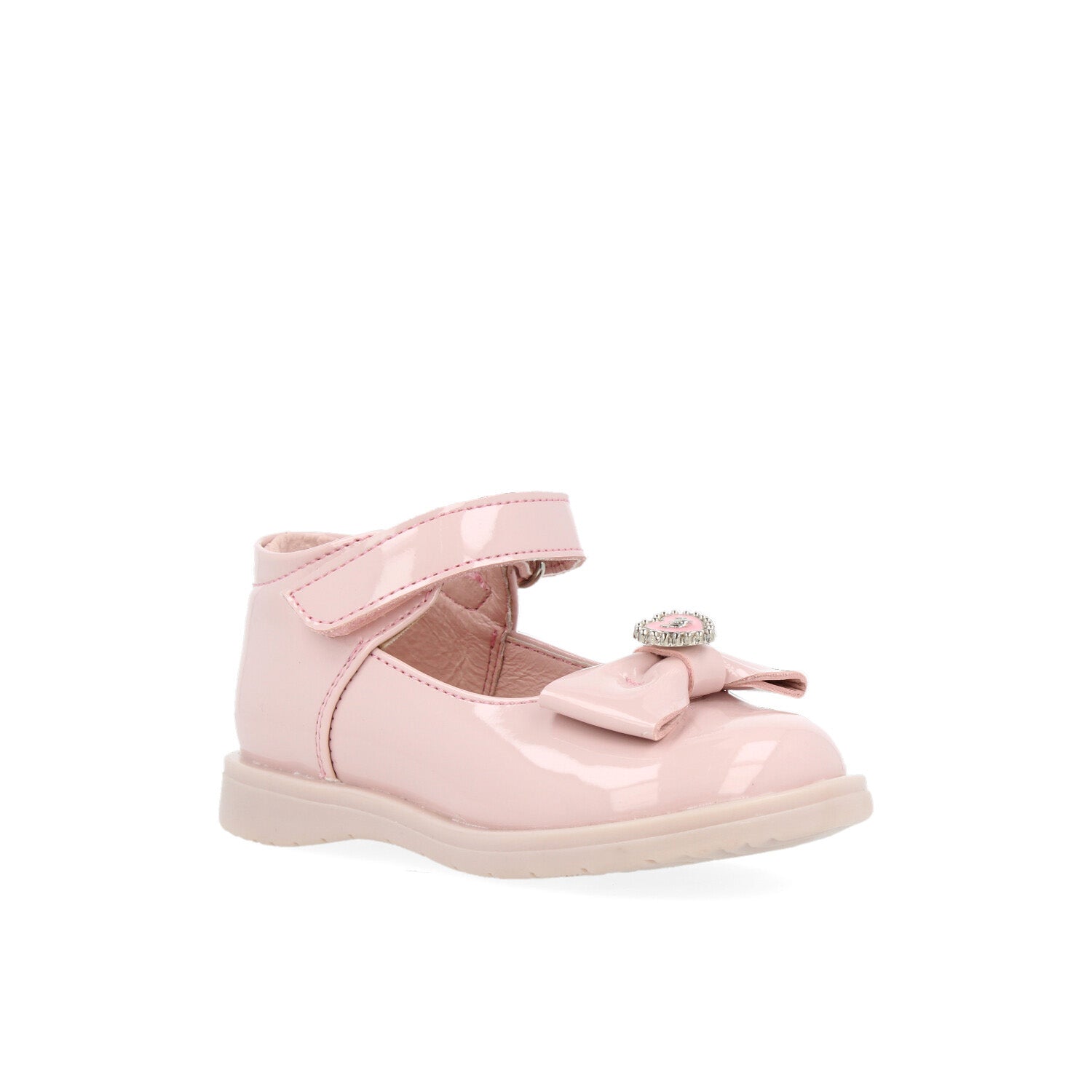 Zapato Casual Vavito color Maquillaje para Niña con detalle de Moño