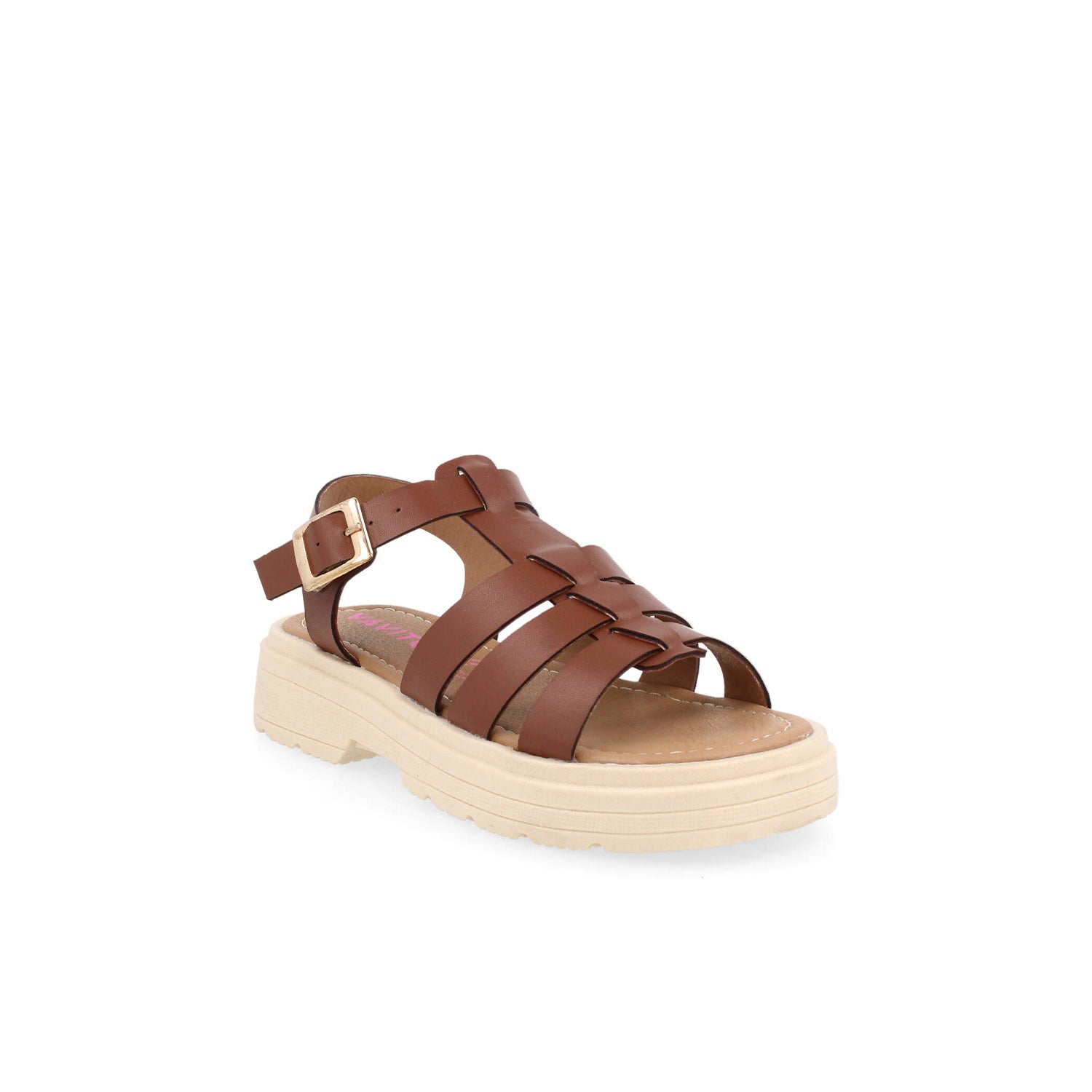 Sandalia Casual Vavito color Cognac para Junior Niña