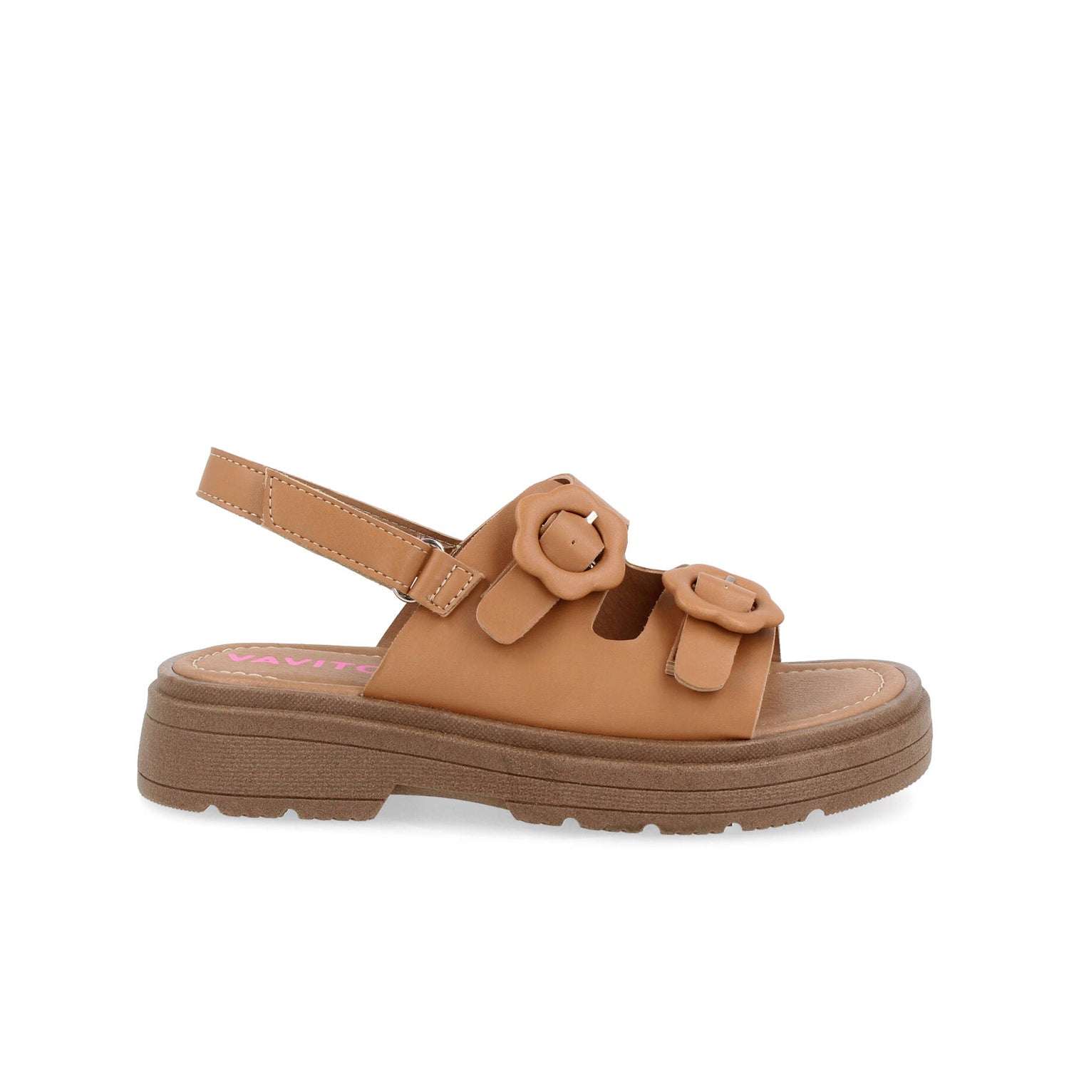 Sandalia Casual Vavito color Cafe para Junior Niña