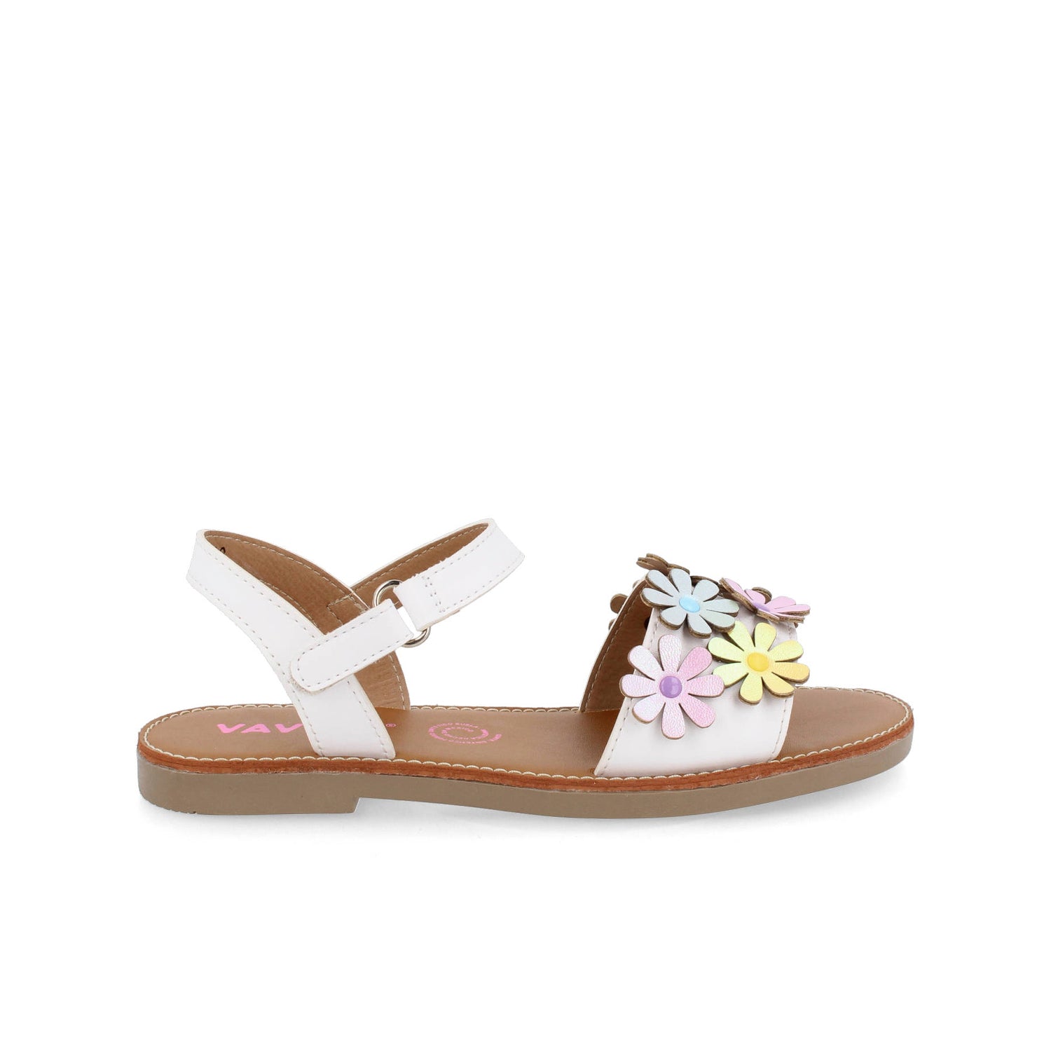 Sandalia Casual Vavito color Blanco para Niña
