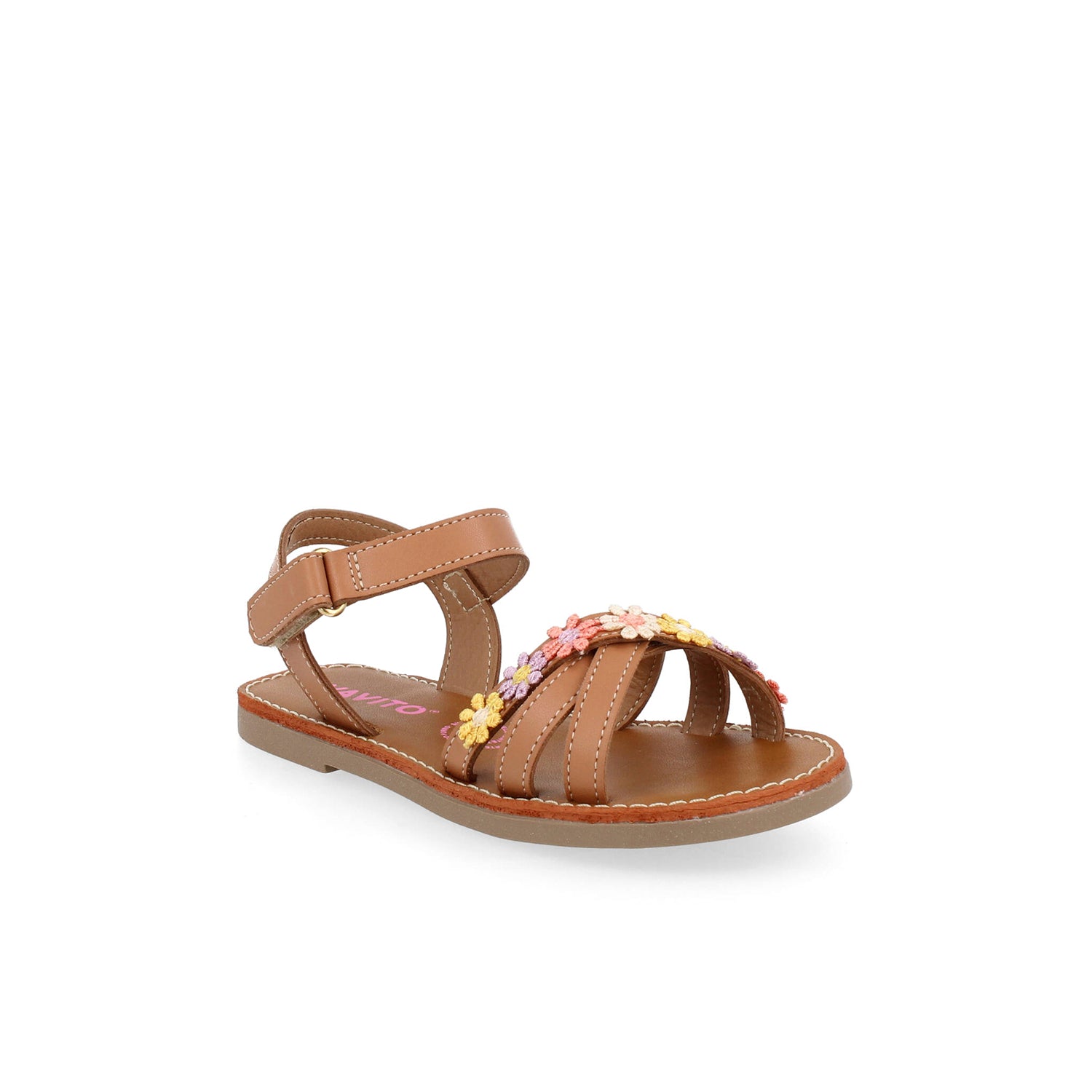 Sandalia Casual Vavito color Cognac para Niña