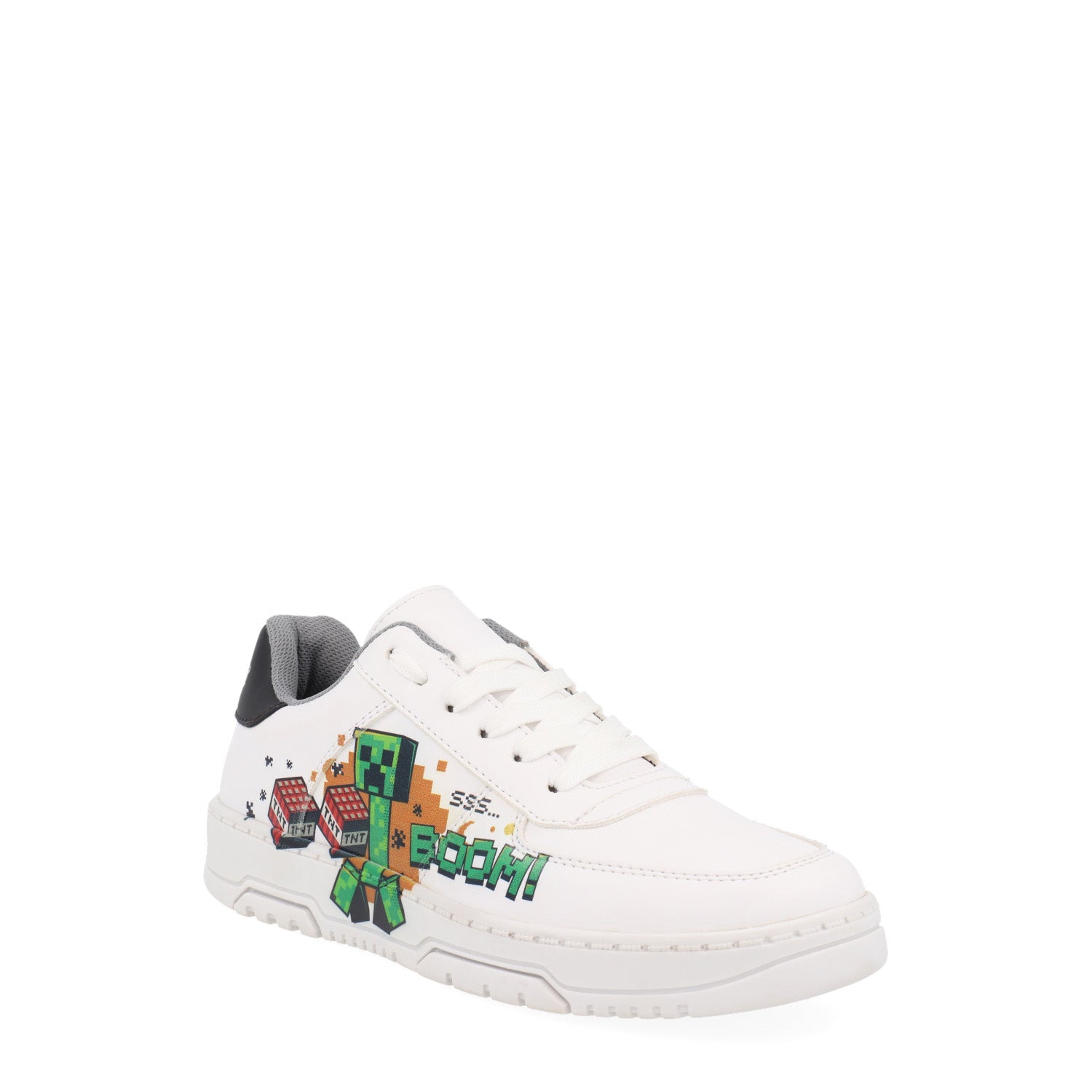 Tenis Estilo Urbano Yuyin color Blanco Minecraft para Junior Niño