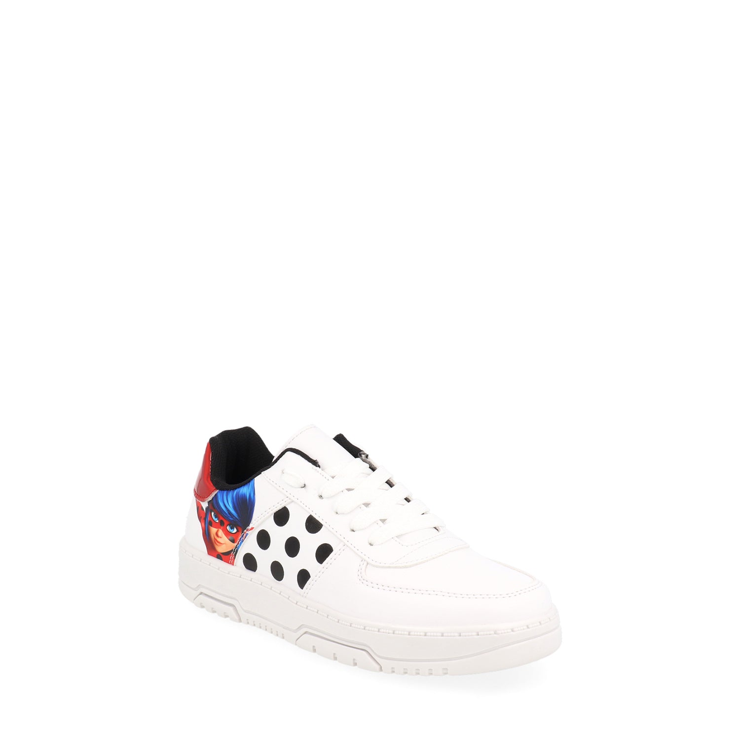 Tenis Urbano Vazza  de Ladybug color Blanco para Junior Niña