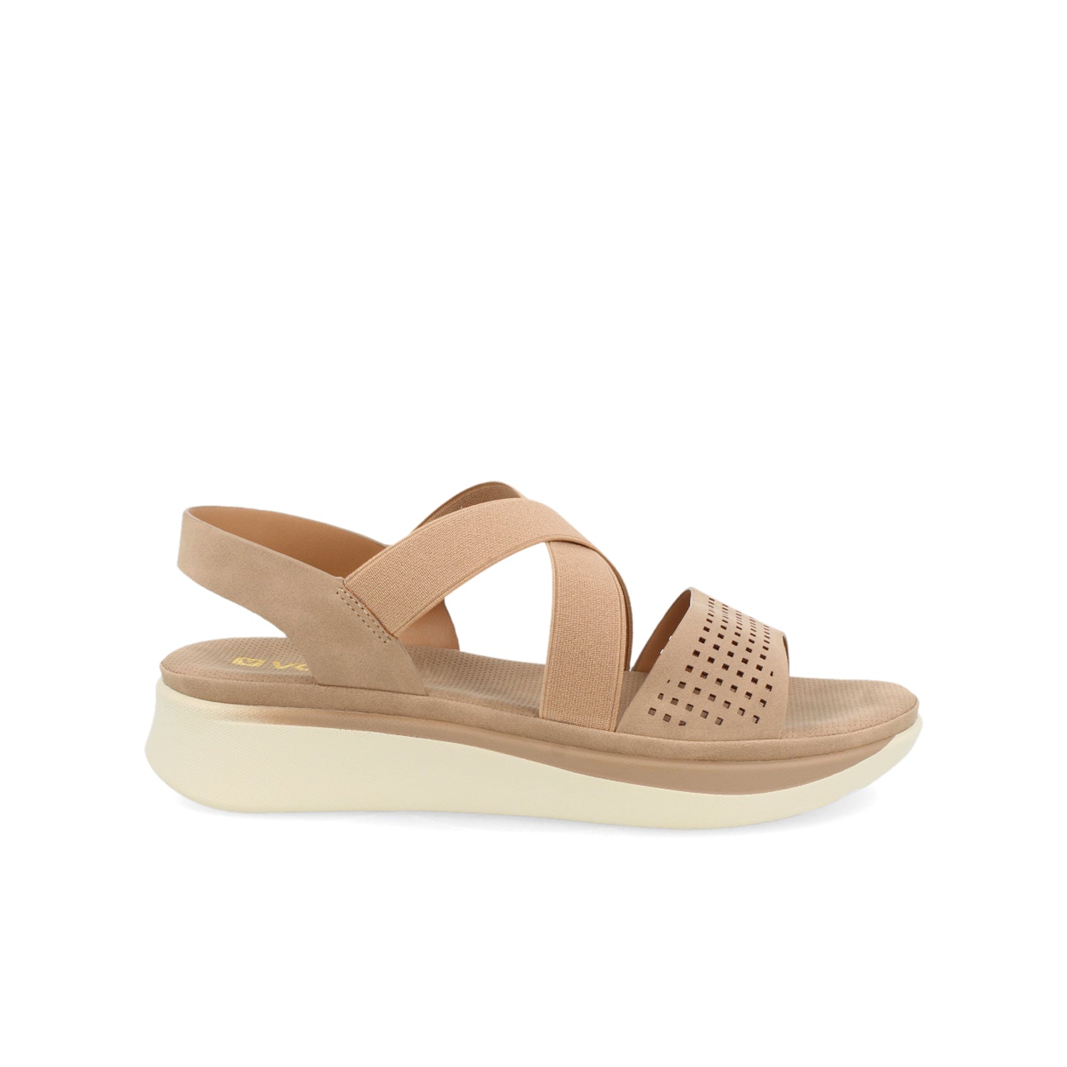Sandalia Casual Vazza color Beige para Mujer
