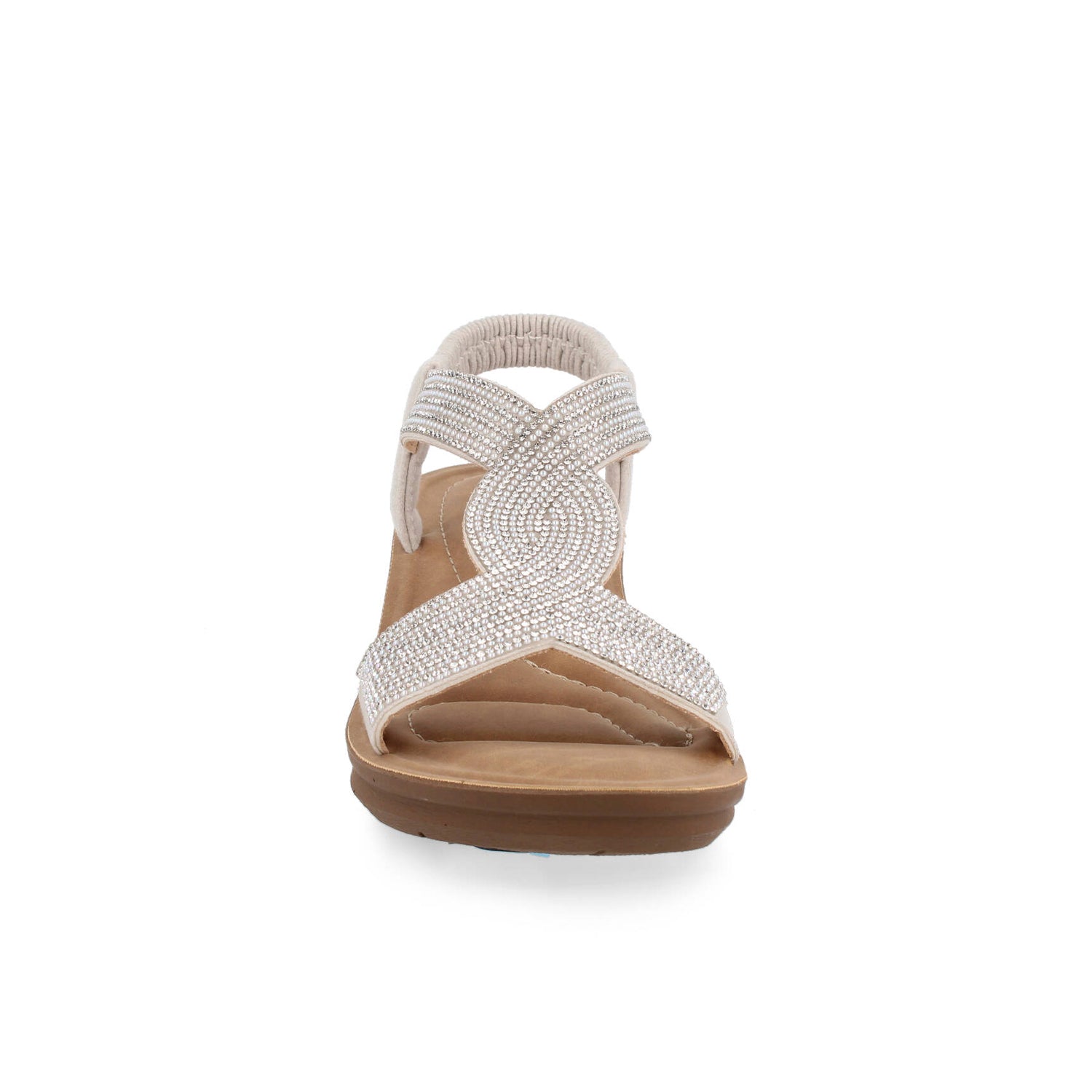 Sandalia Casual Vazza color Plata para Mujer