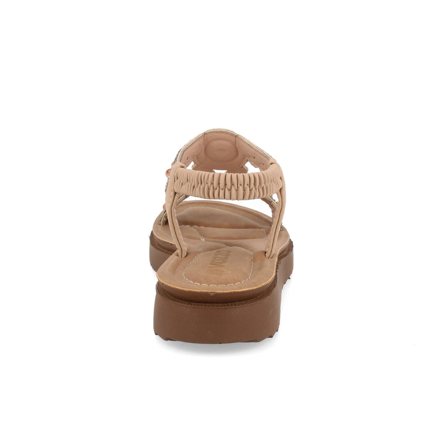Sandalia Casual Vazza color Beige para Mujer