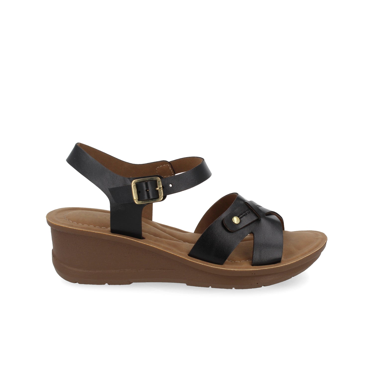 Sandalia Casual Vazza color Negro para Mujer