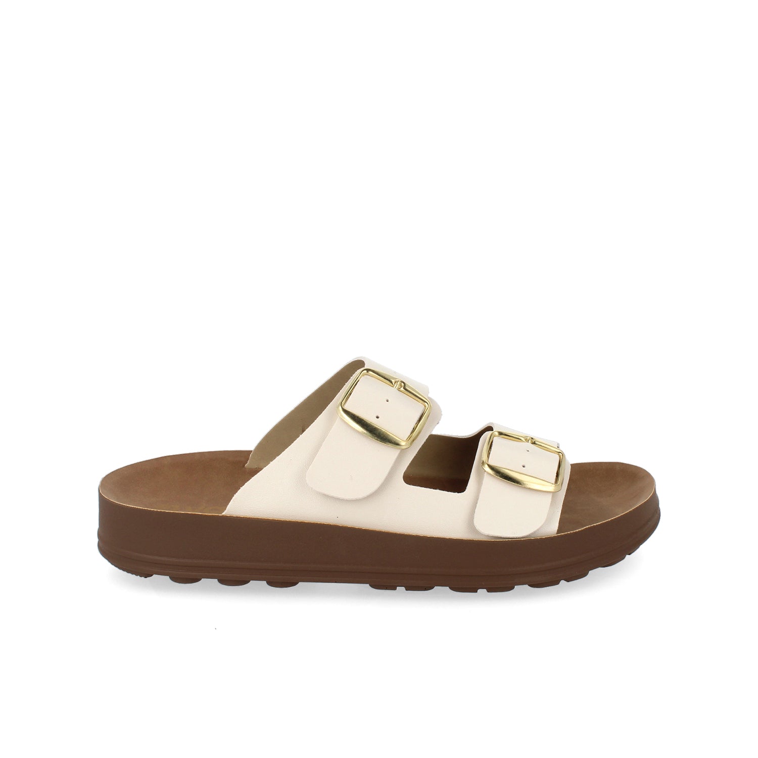 Sandalia Casual Vazza color Latte para Mujer
