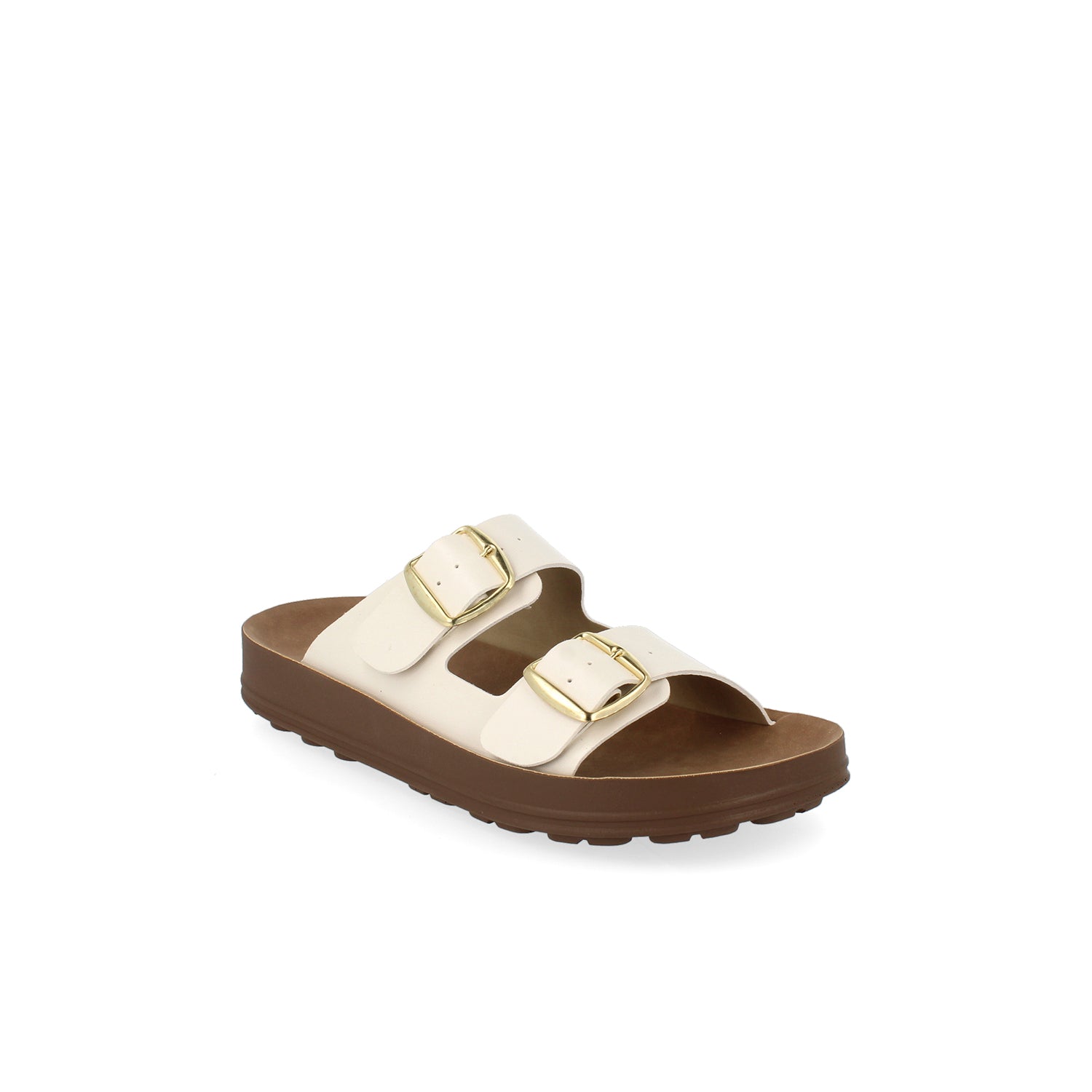 Sandalia Casual Vazza color Latte para Mujer