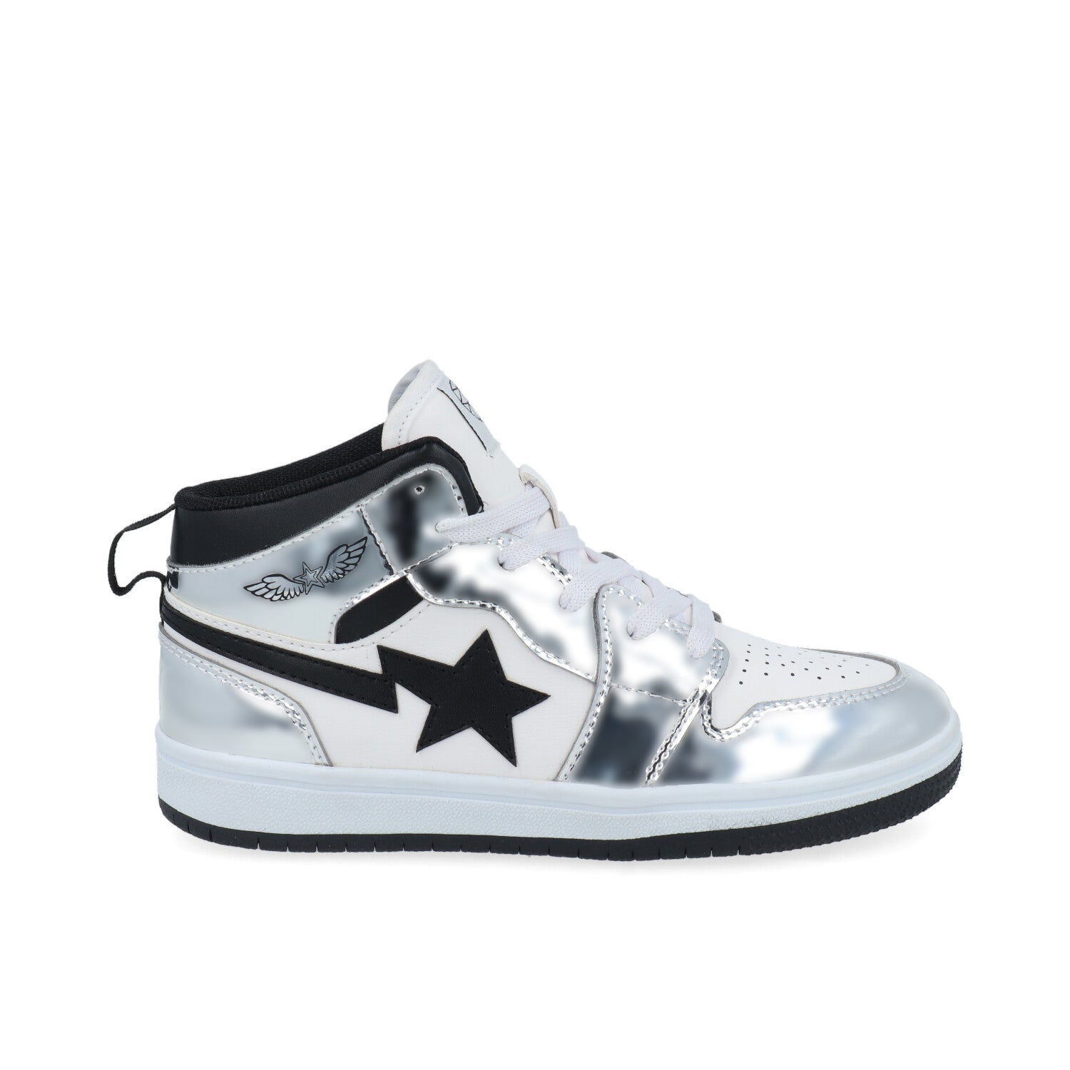 Tenis Urbano Vazza color Blanco con plateado para Junior Niña
