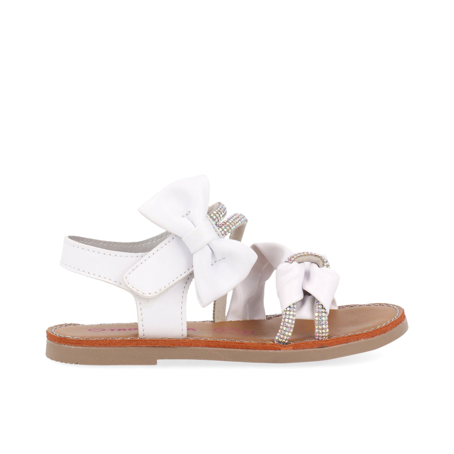 Sandalia Casual Vazza color Blanco para niña