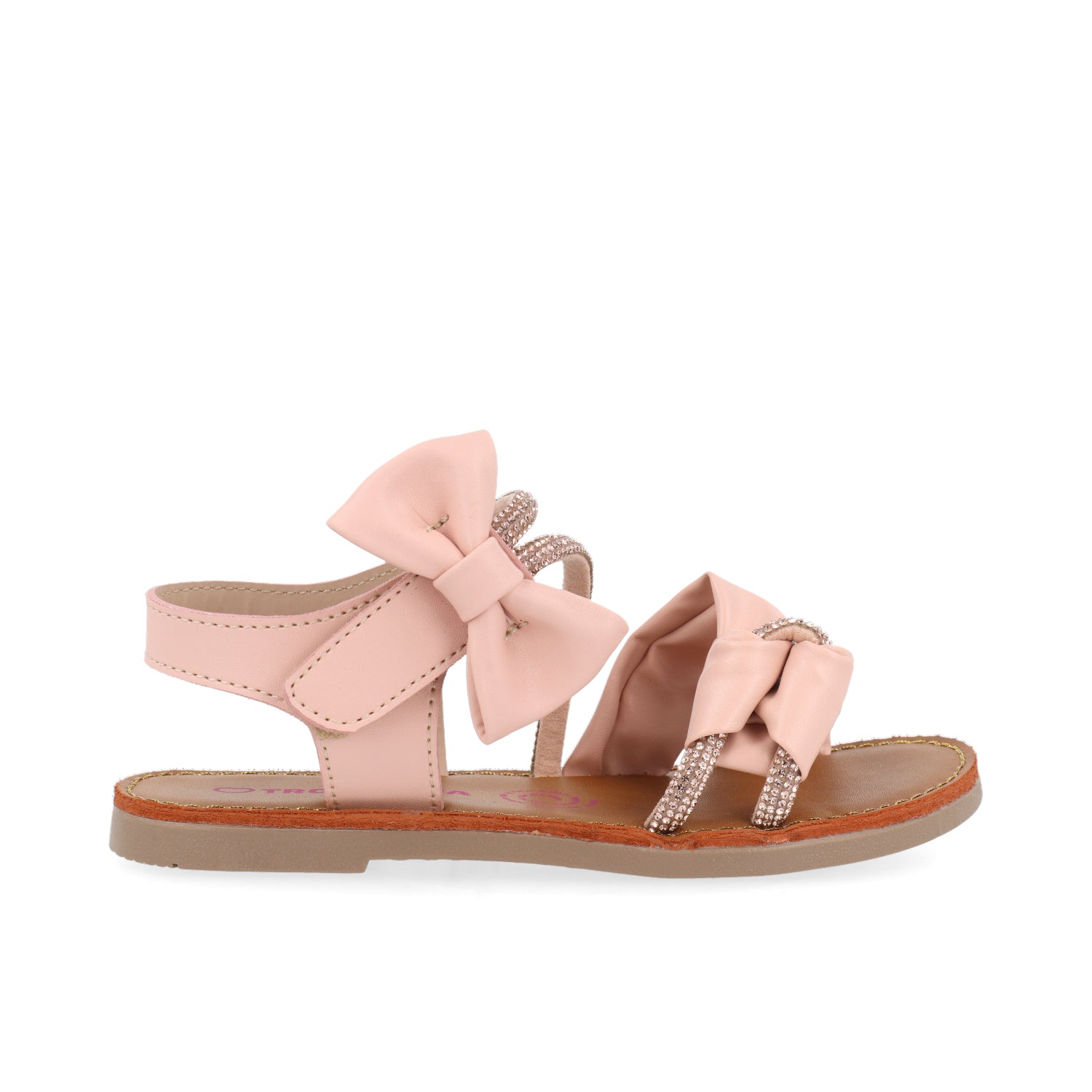 Sandalia Casual Vazza color Beige para nina
