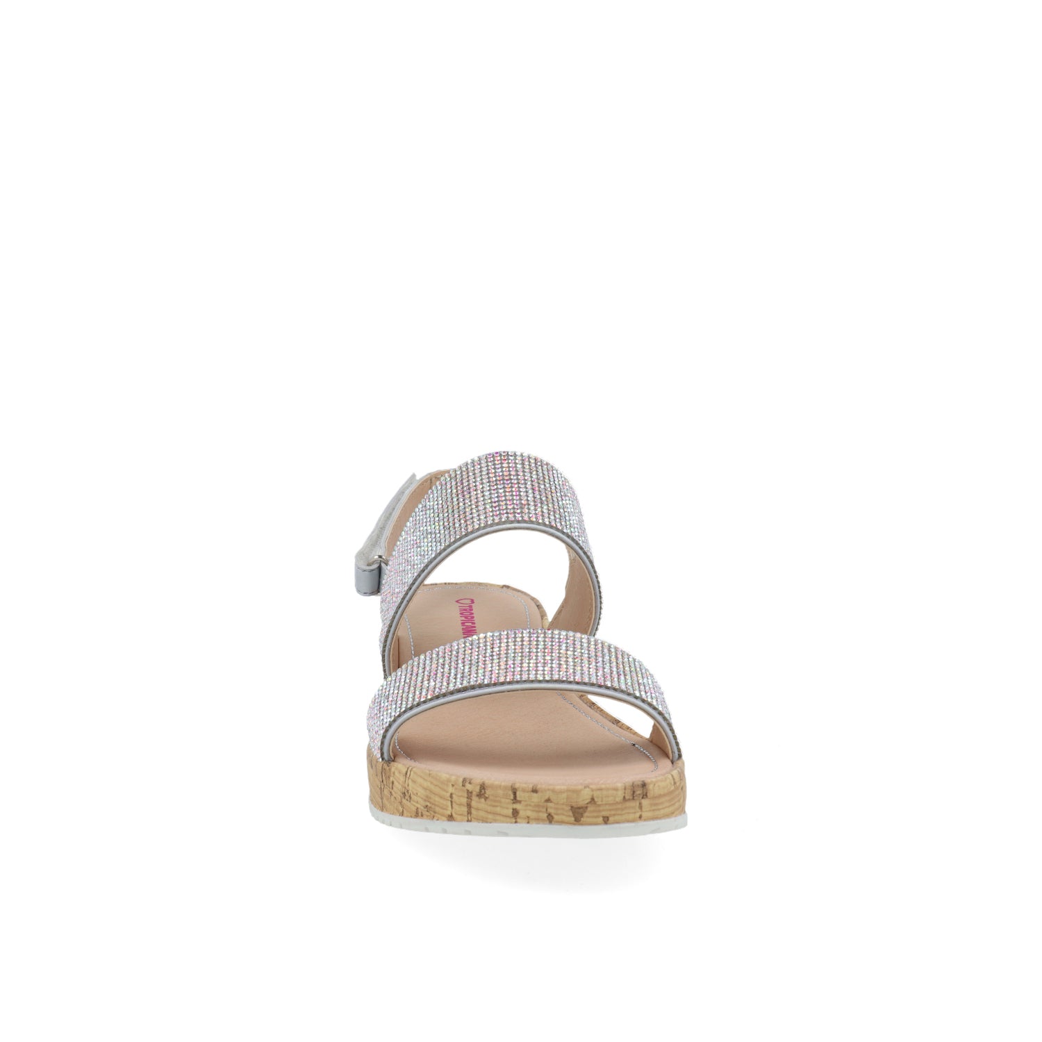 Sandalia Casual tropicana color plata para Junior Niña