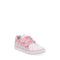 Tenis Estilo Urbano Vazza color Blanco detalles multicolor para Junior Niña
