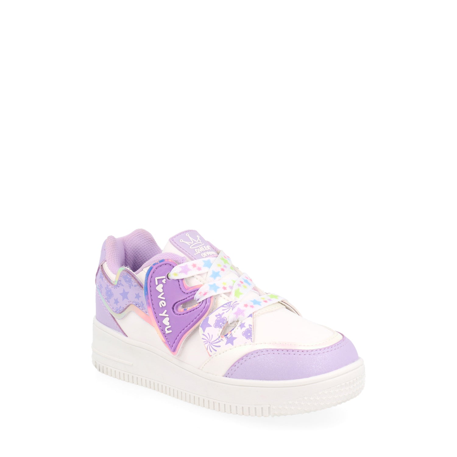 Tenis Urbano Vazza color Blanco con Lila para Junior Niña