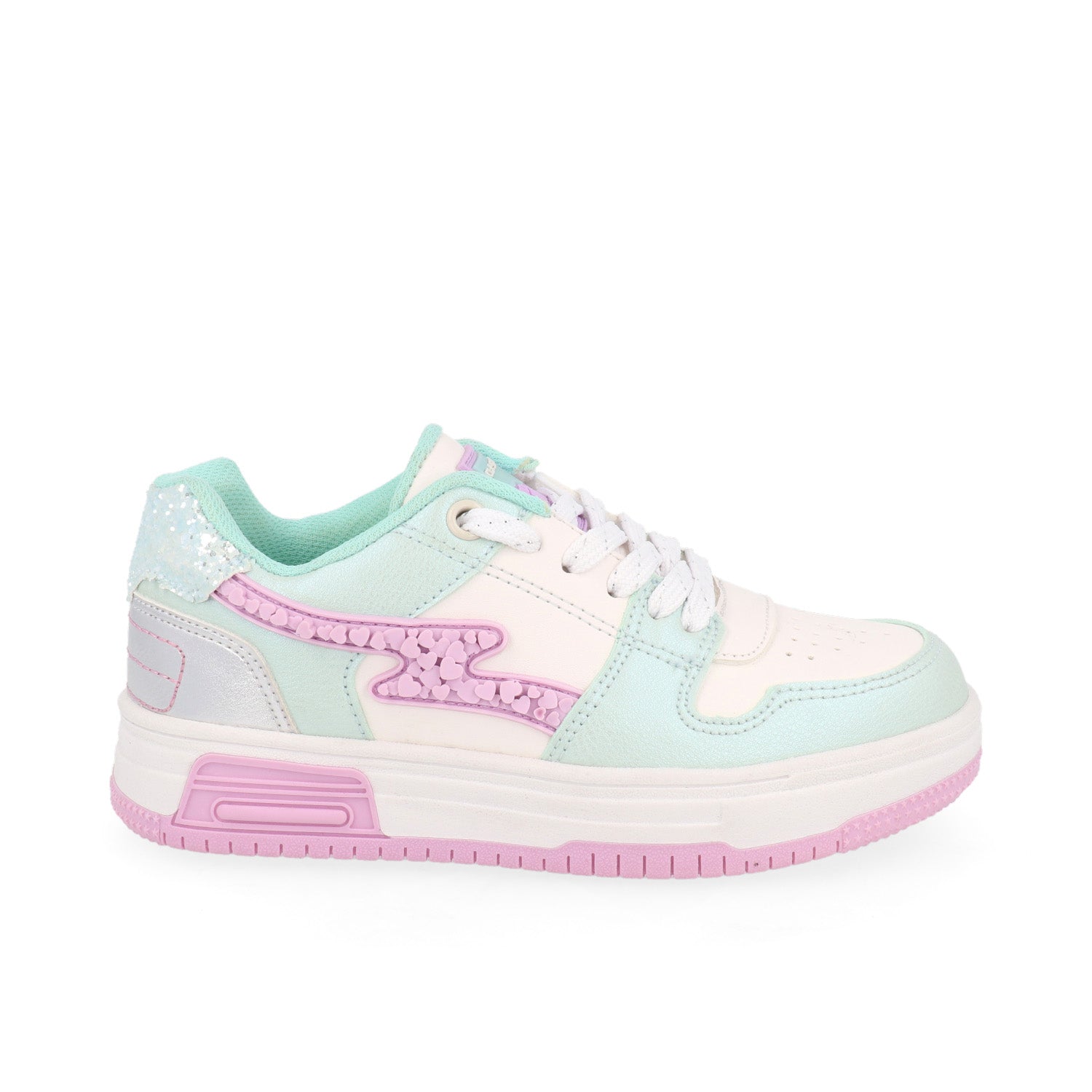 Tenis Urbano Vazza color Blanco/Menta para Junior Niña