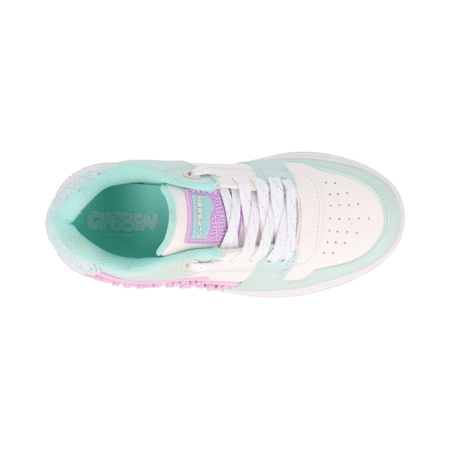 Tenis Urbano Vazza color Blanco/Menta para Junior Niña