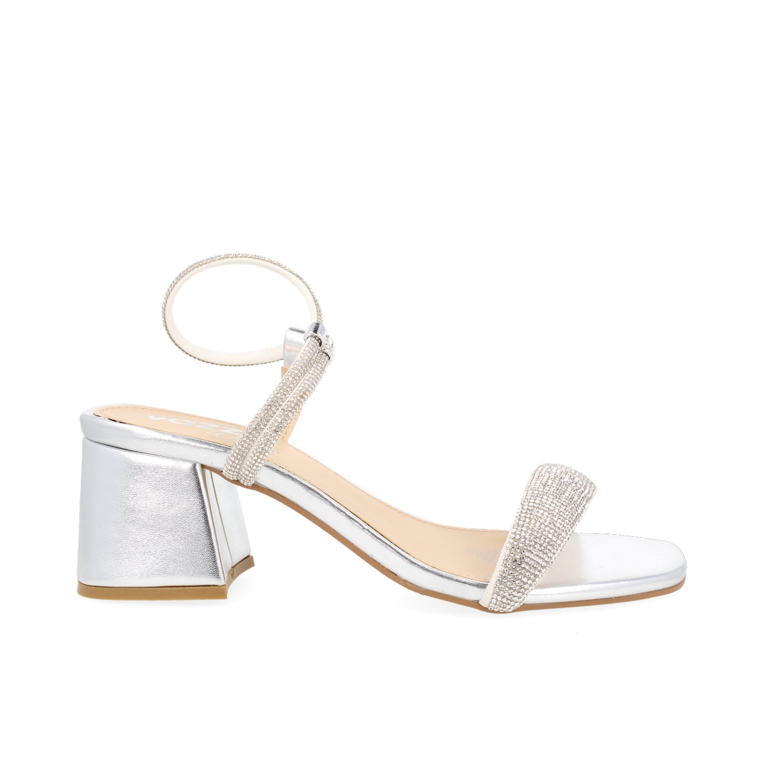 Zapatilla de Fiesta Vazza color Plata para Mujer