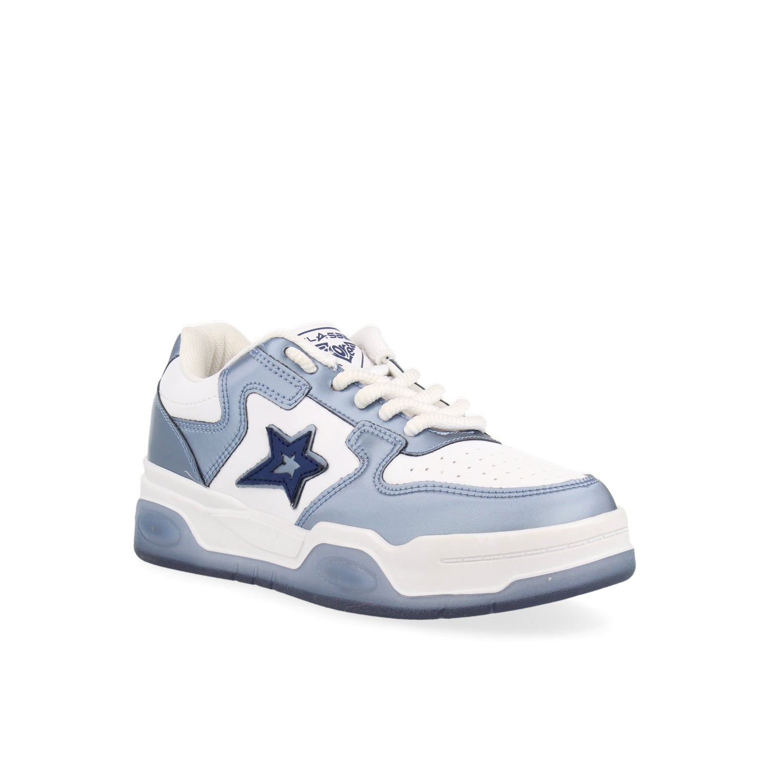 Tenis Urbano  color Blanco con Azul para Mujer