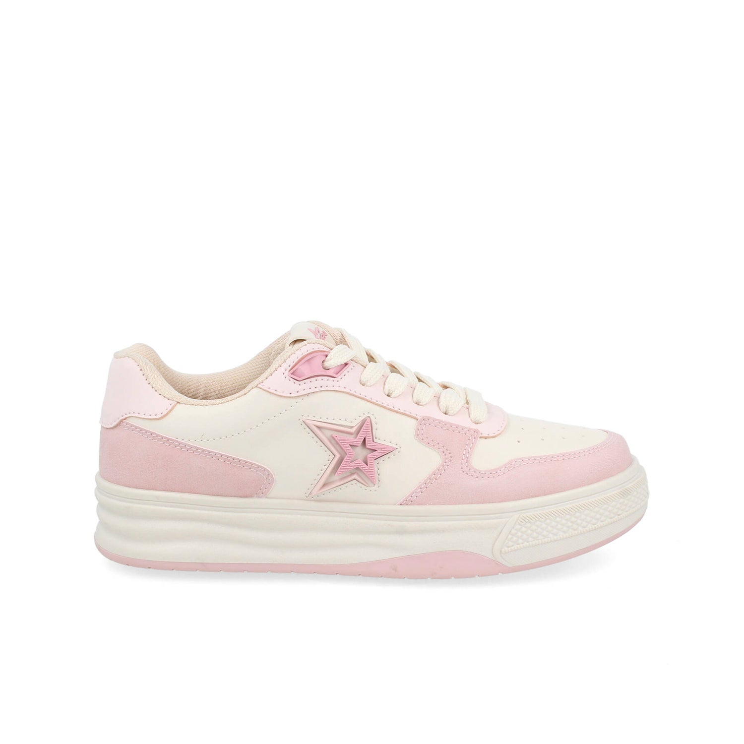 Tenis Urbano Vazza color Latte con Rosa para Mujer