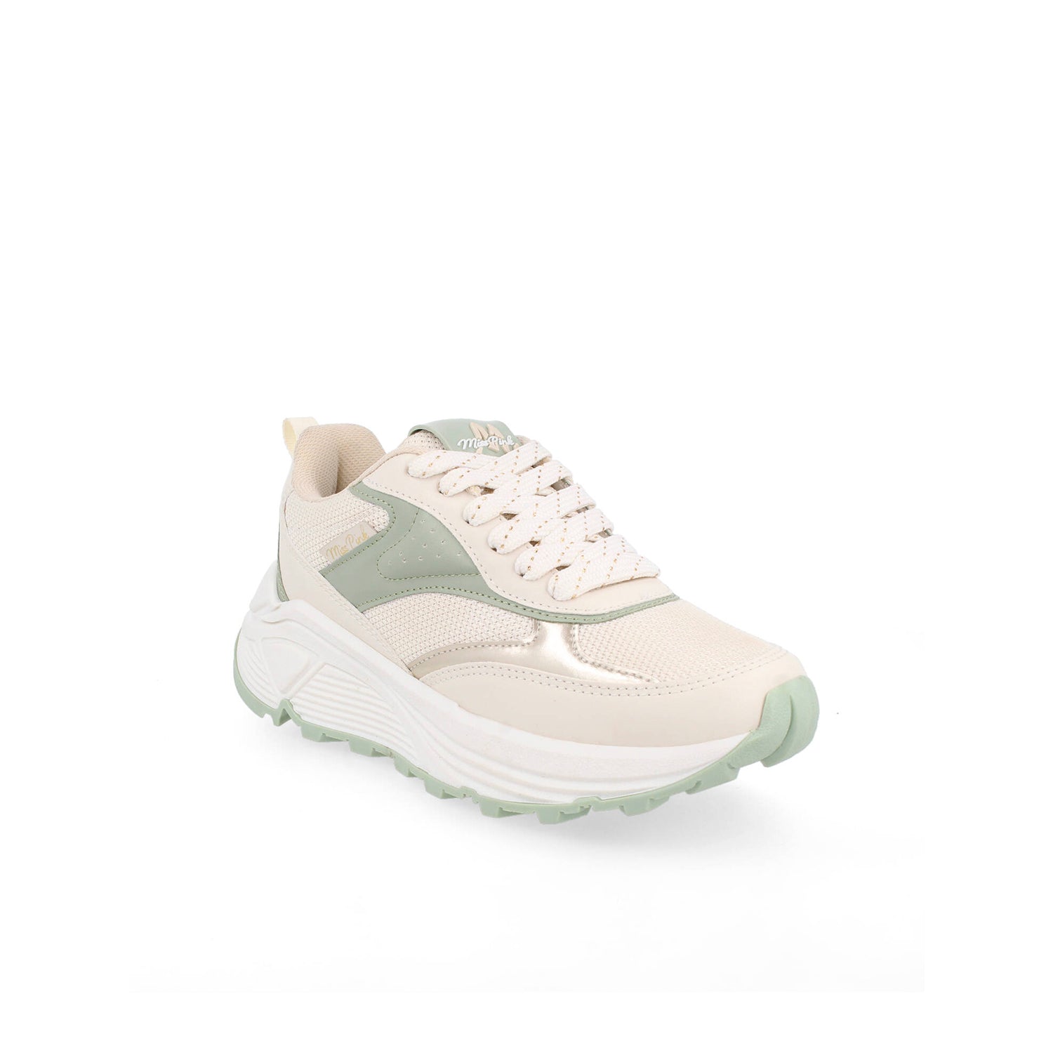 Tenis Urbano Vazza color Latte con verde para Mujer