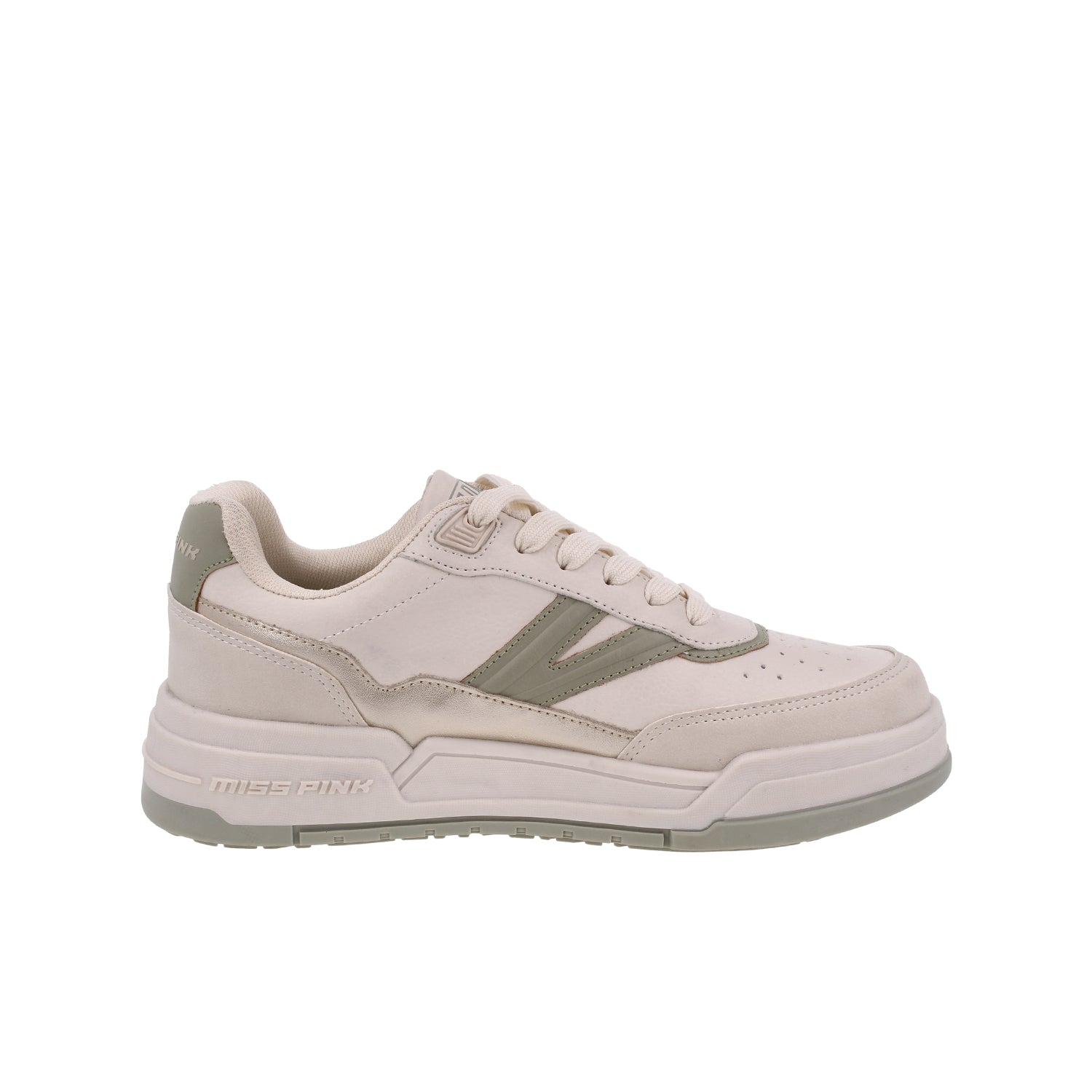 Tenis Urbano Clasben color Latte para Mujer
