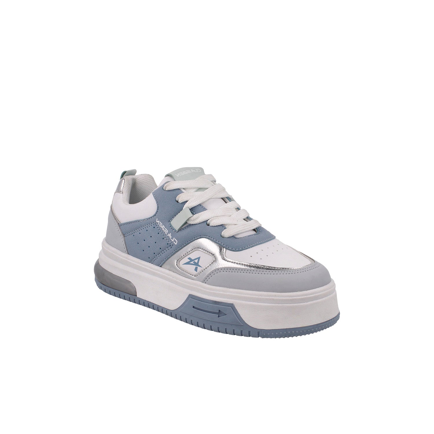 Tenis Urbano Vazza color Blanco con Azul cielo para Mujer