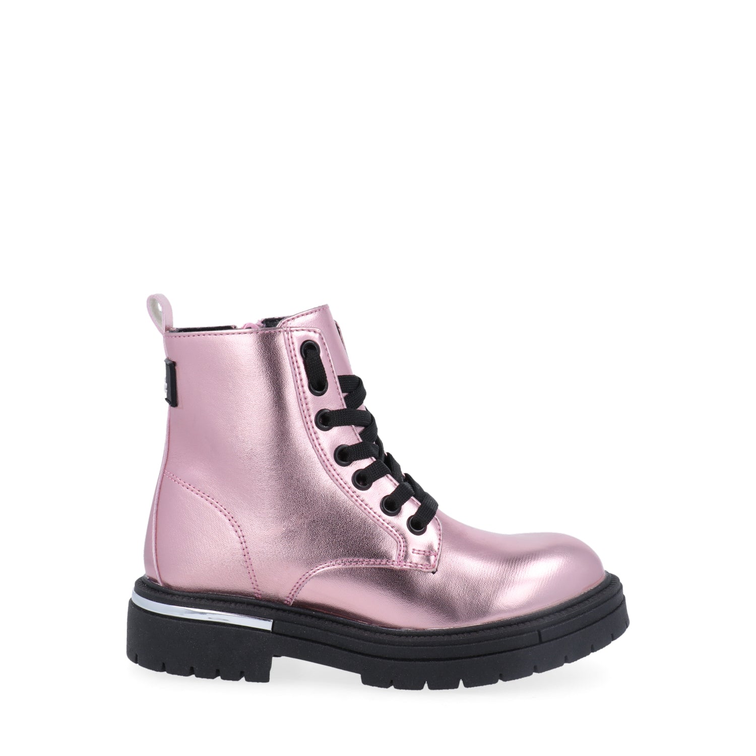 Botin Estilo Industrial Vazza color Rosa para Junior Niña