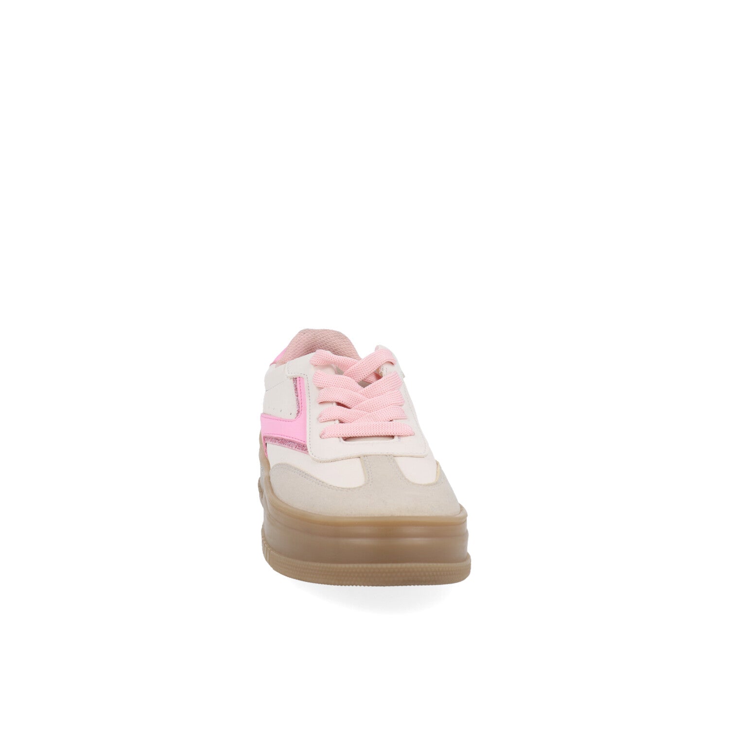 Tenis Urbano Bambino color Latte con Rosa para Niña