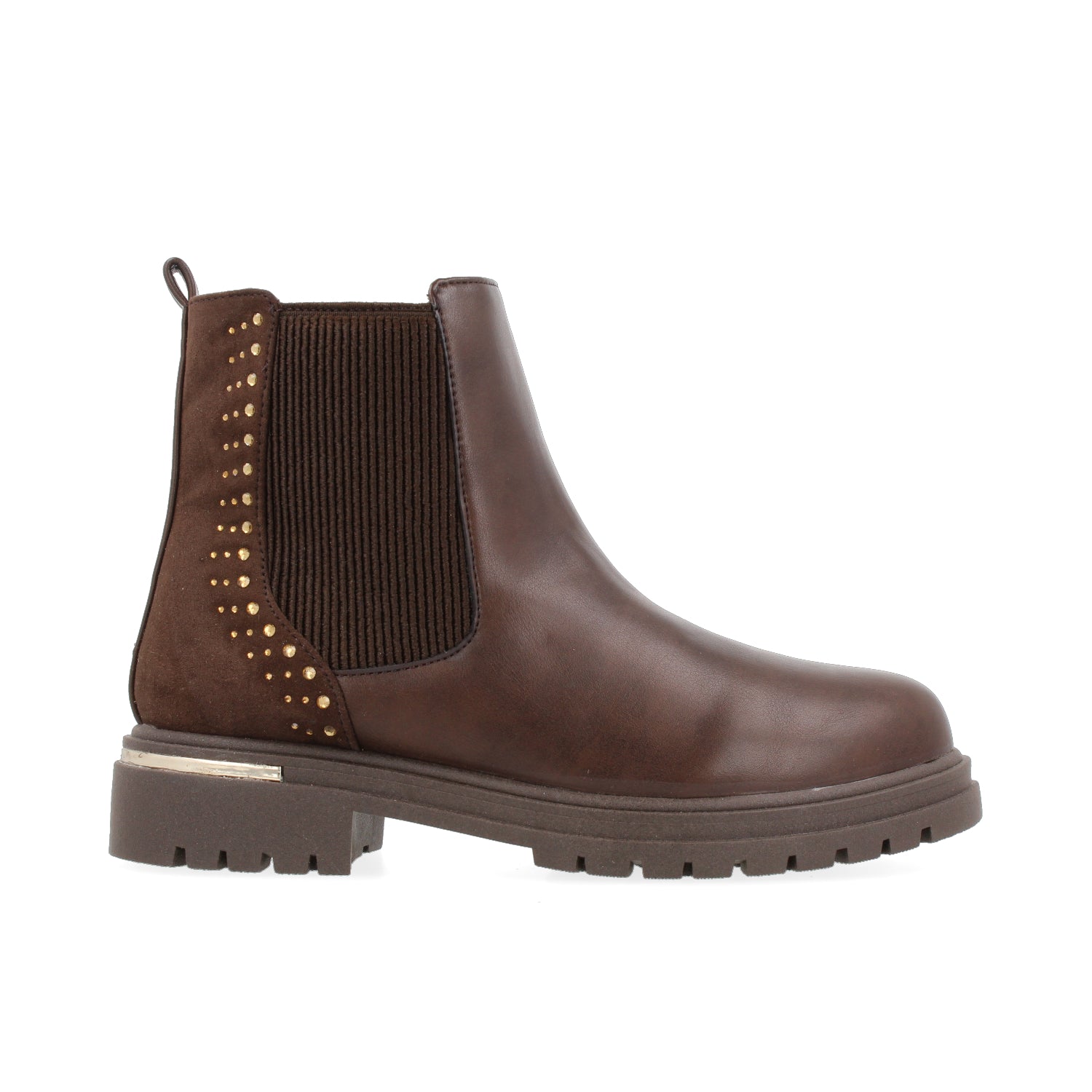 Botin Casual Tropicana color Moka para Junior Niña