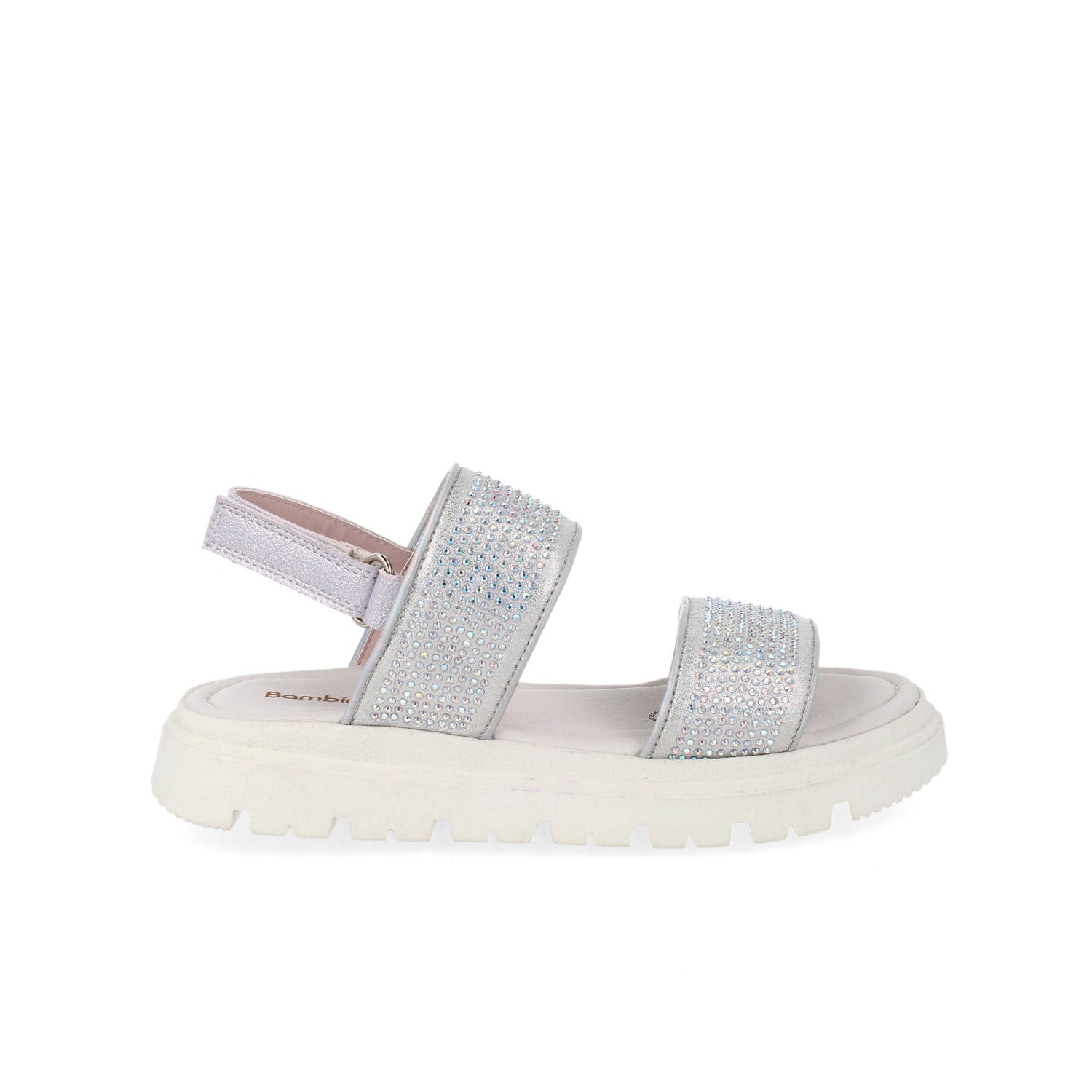 Sandalia Casual Bambino color Plata para Niña