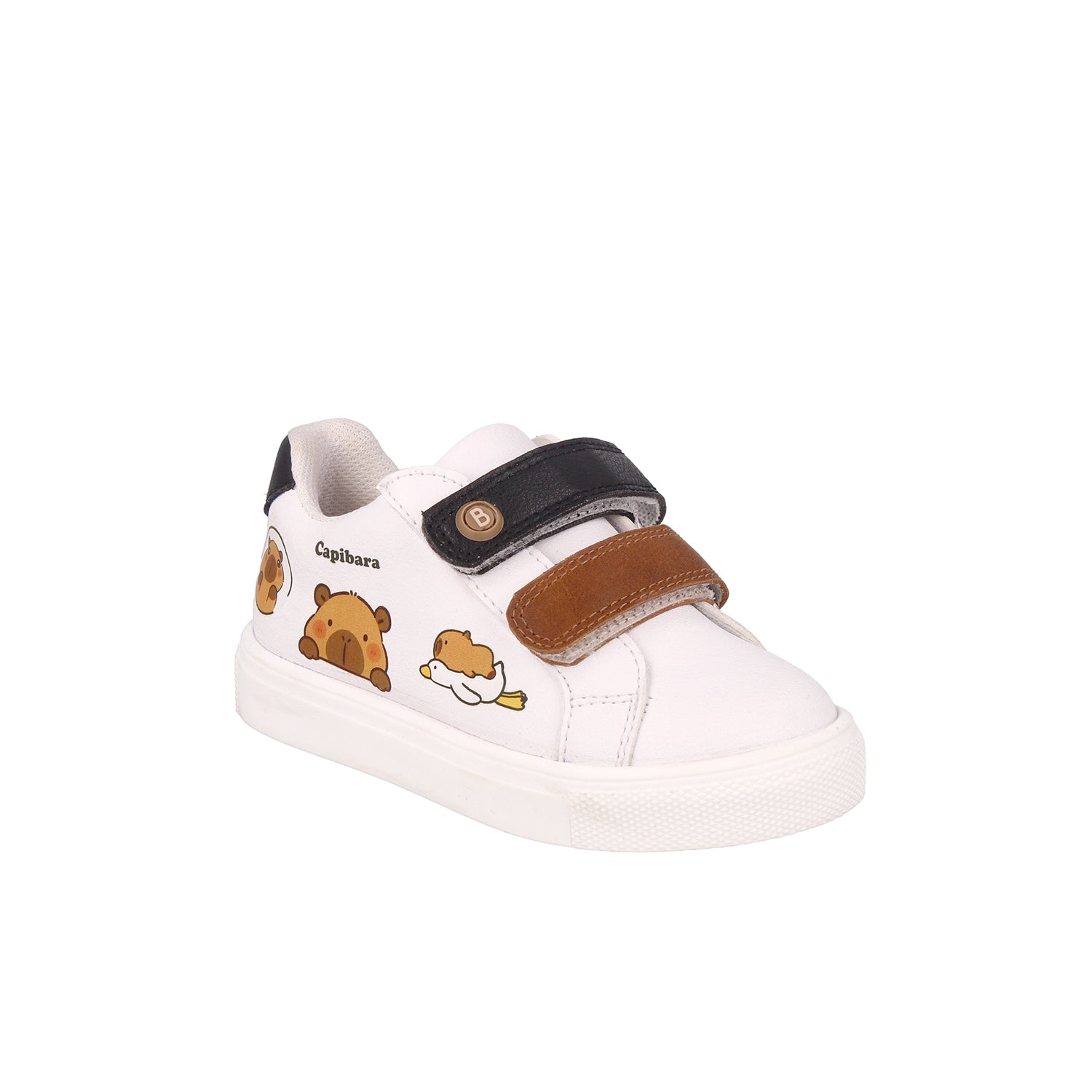 Tenis Bambino color Blanco con imagen de Capibara para Niño