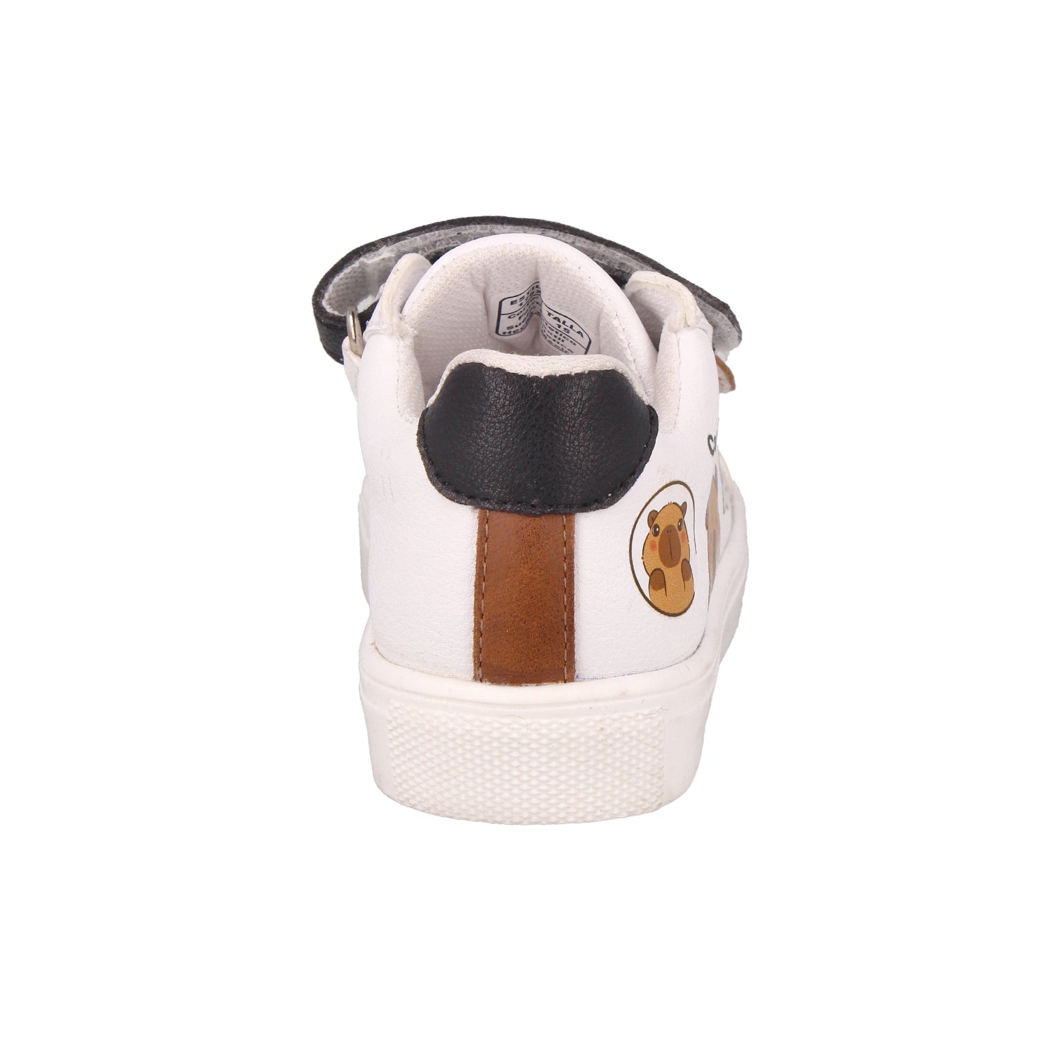 Tenis Bambino color Blanco con imagen de Capibara para Niño