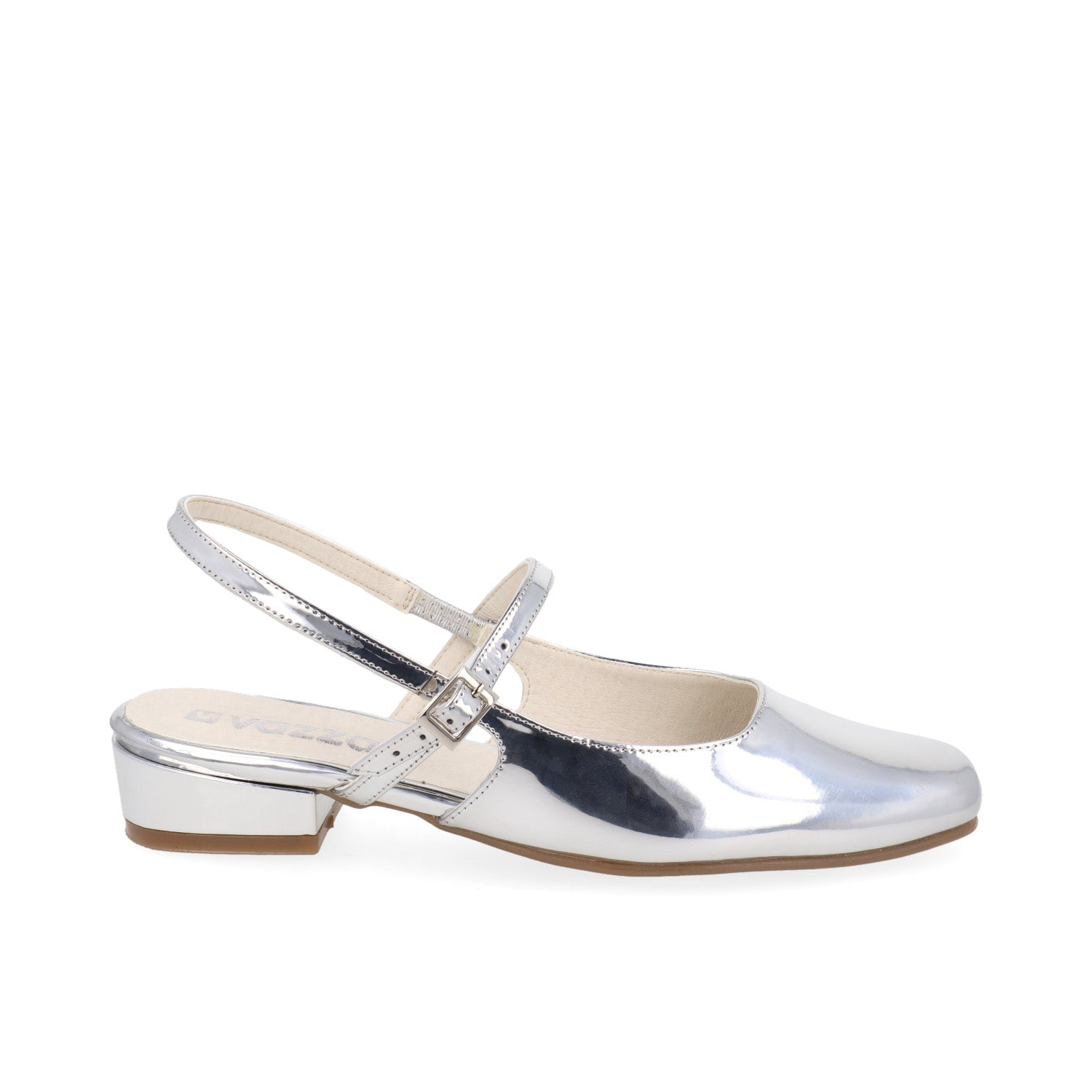 Ballerina Casual Vazza color Plata para Mujer