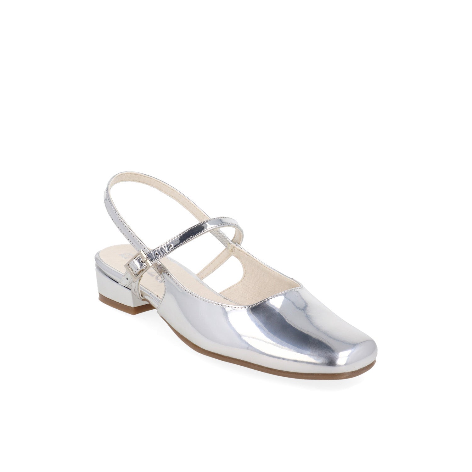 Ballerina Casual Vazza color Plata para Mujer