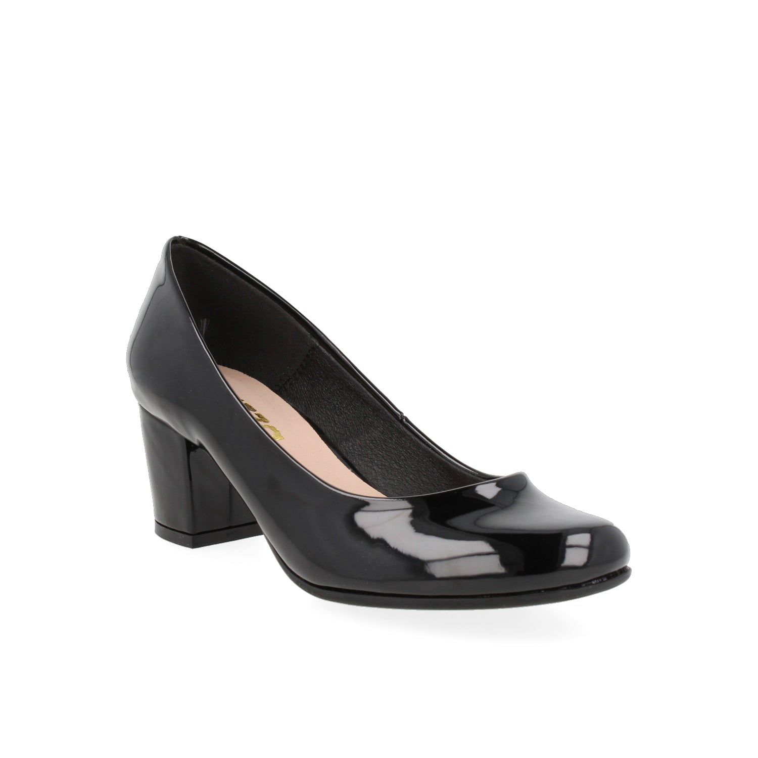 Zapatilla De Vestir de charol Vazza color Negro para Mujer
