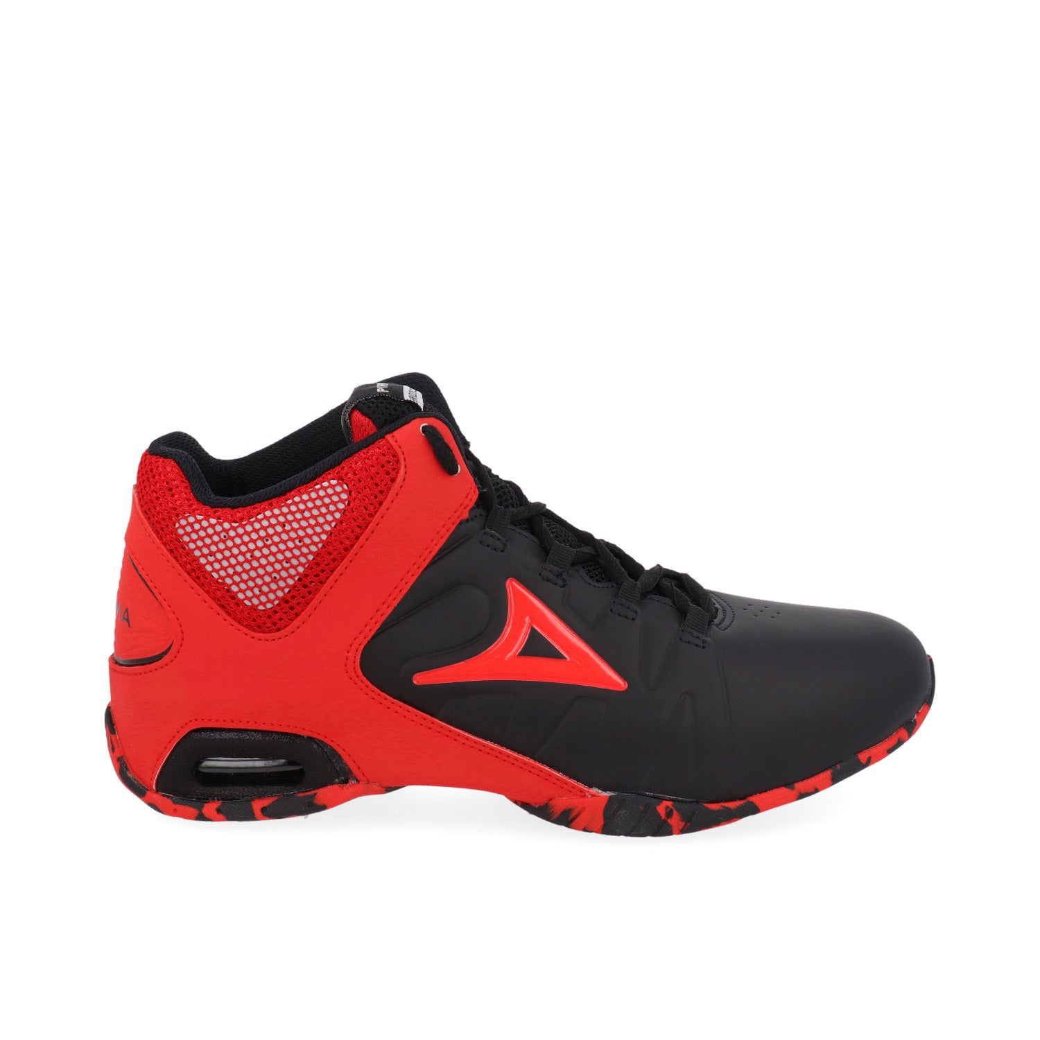 Tenis Deportivo Pirma Brasil color Negro/Rojo para Hombre