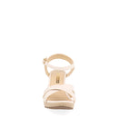 Sandalia de Plataforma Vazza color Latte para Mujer