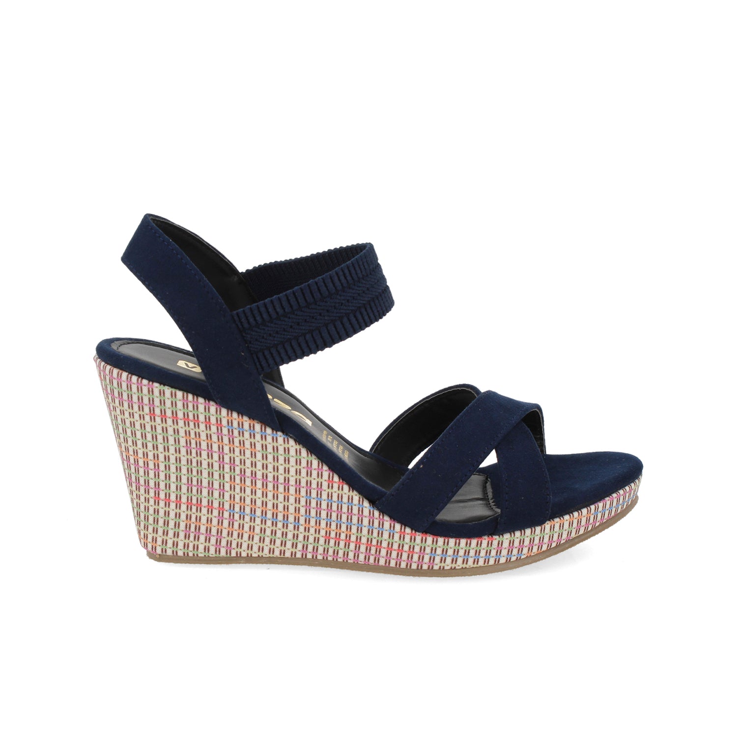 Sandalia Casual Vazza color Marino para Mujer