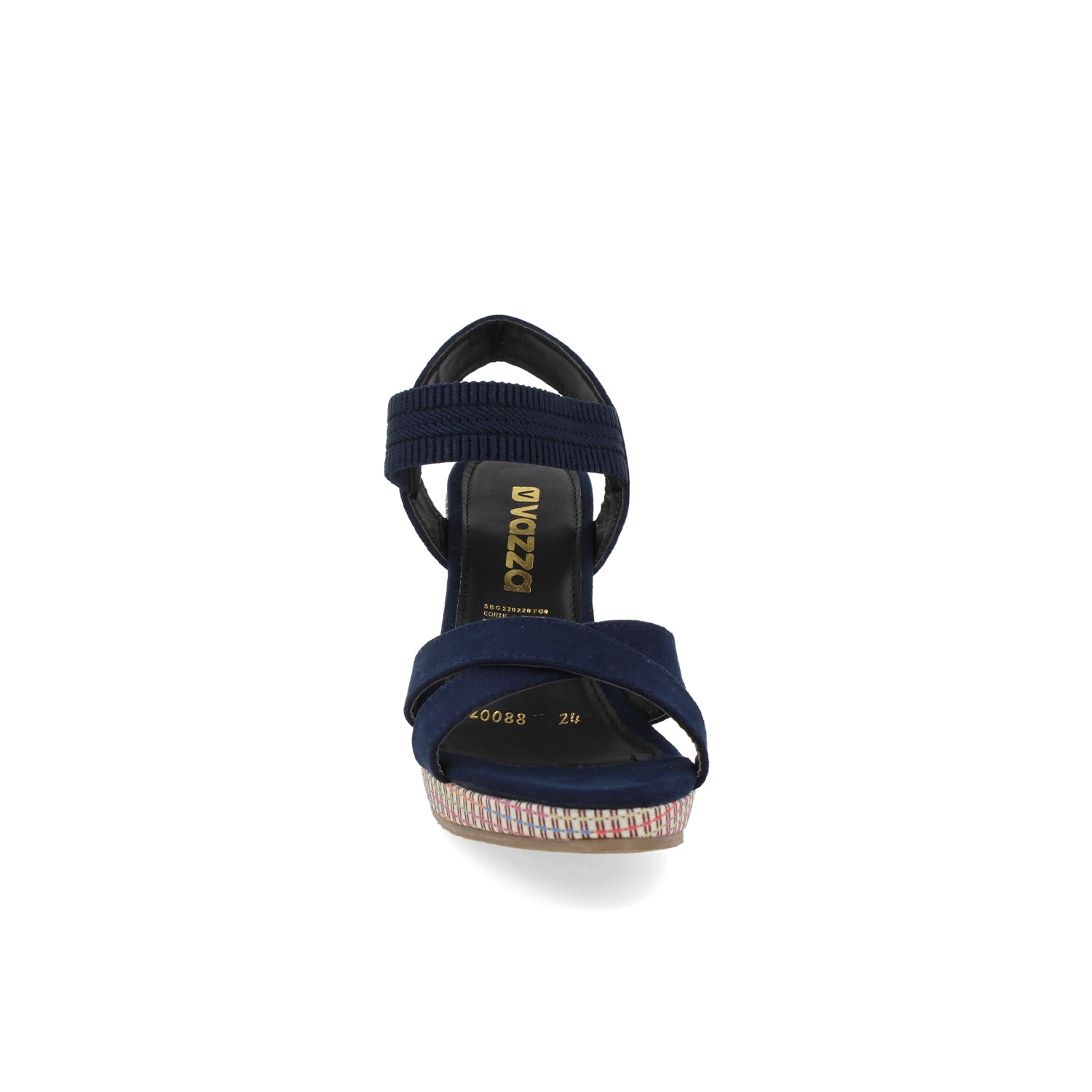 Sandalia Casual Vazza color Marino para Mujer