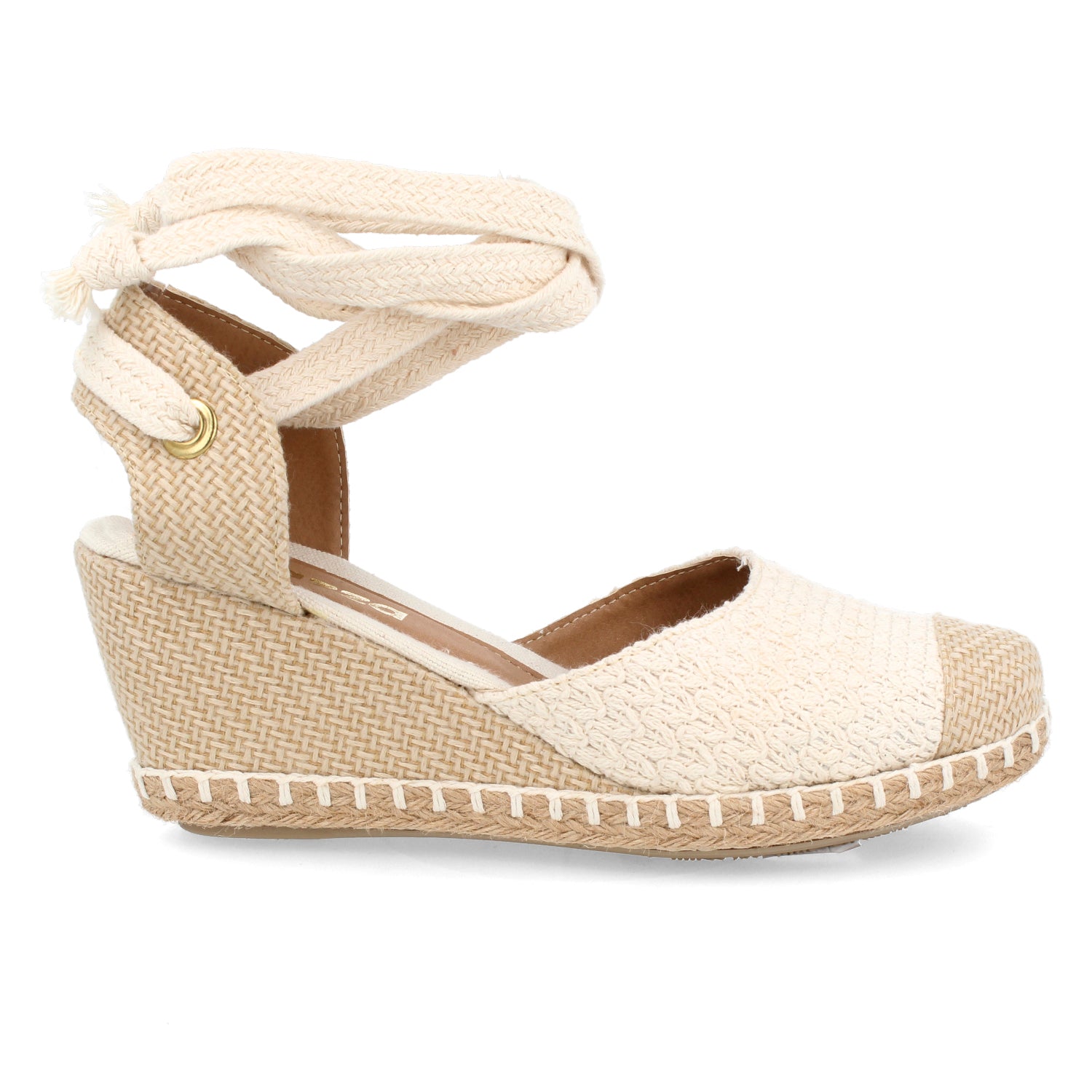 Alpargata Casual Vazza color Latte para Mujer