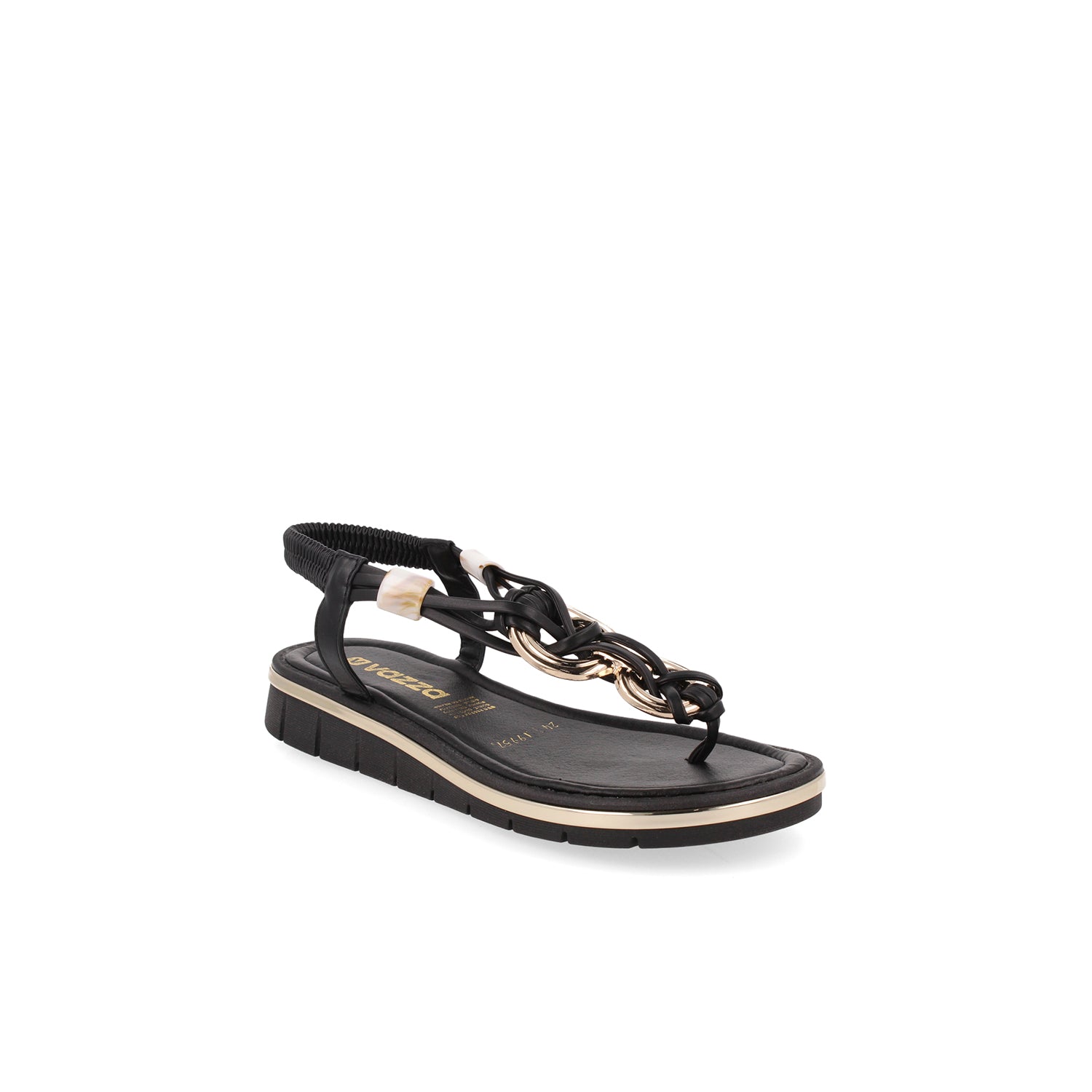 Sandalia Casual Vazza color Negro para Mujer