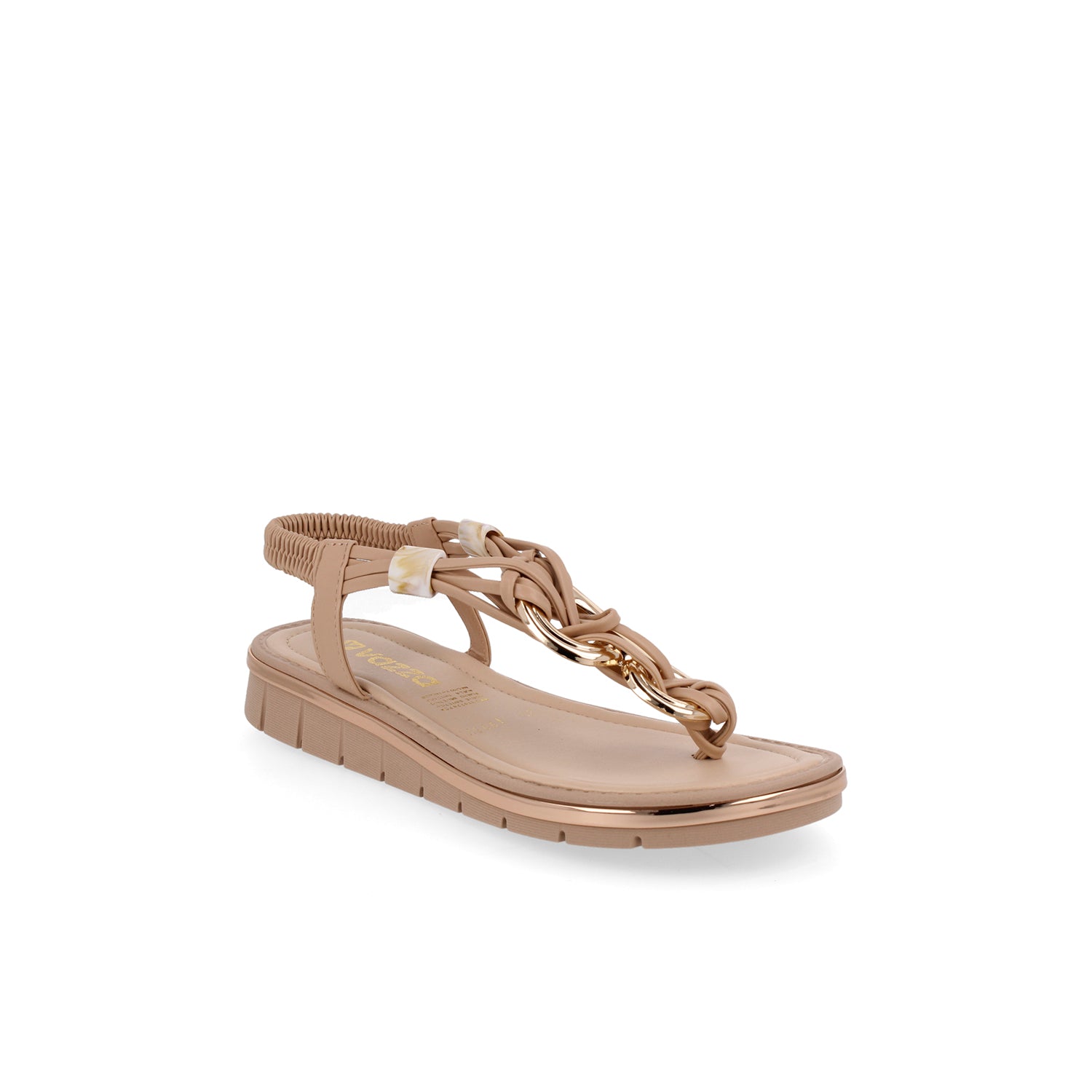 Sandalia Casual Vazza color Maquillaje para Mujer